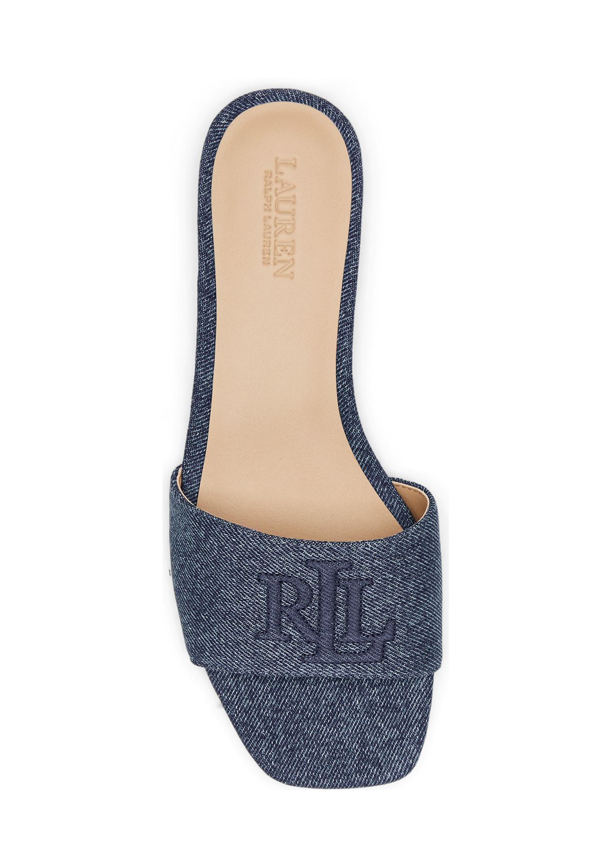 Everley Washed Denim Slide Sandals
