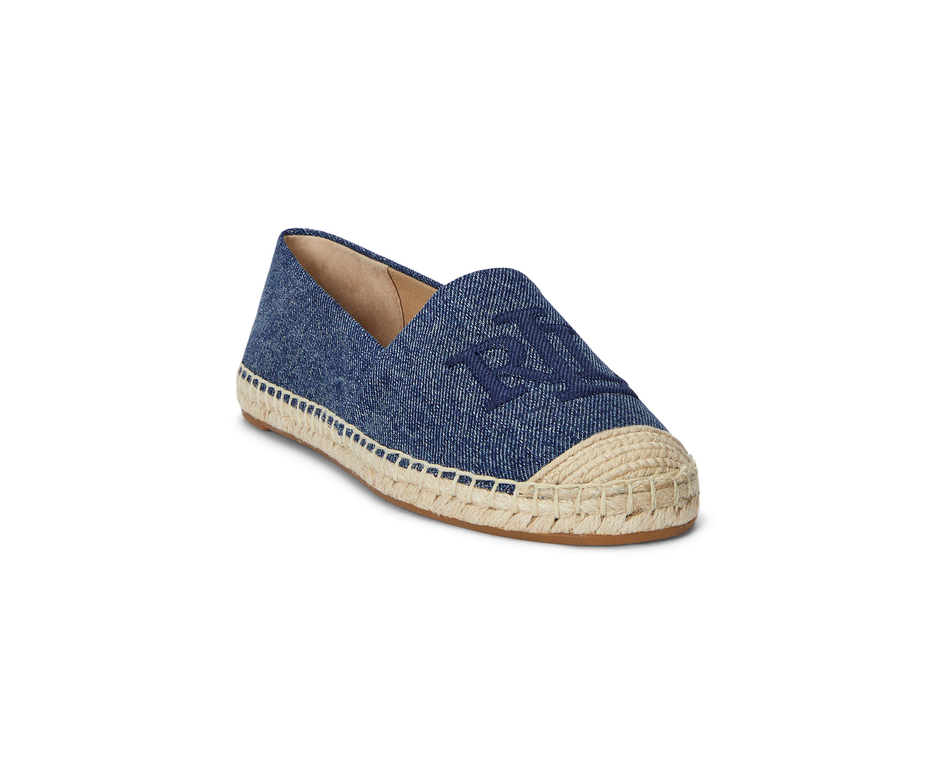 Cameryn Washed Denim Espadrille Flats