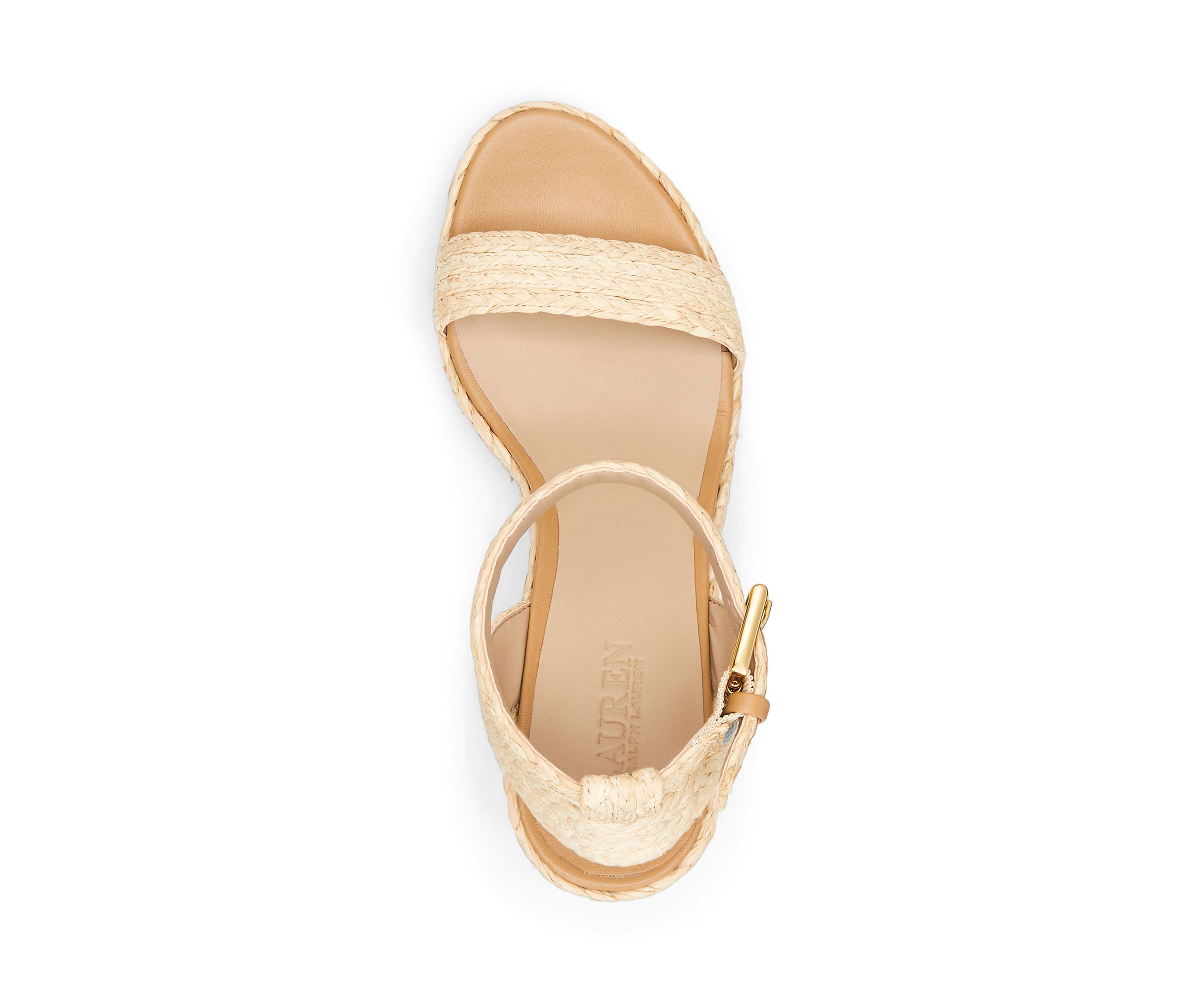 Hilarie IV Braided Raffia Espadrille Sandals