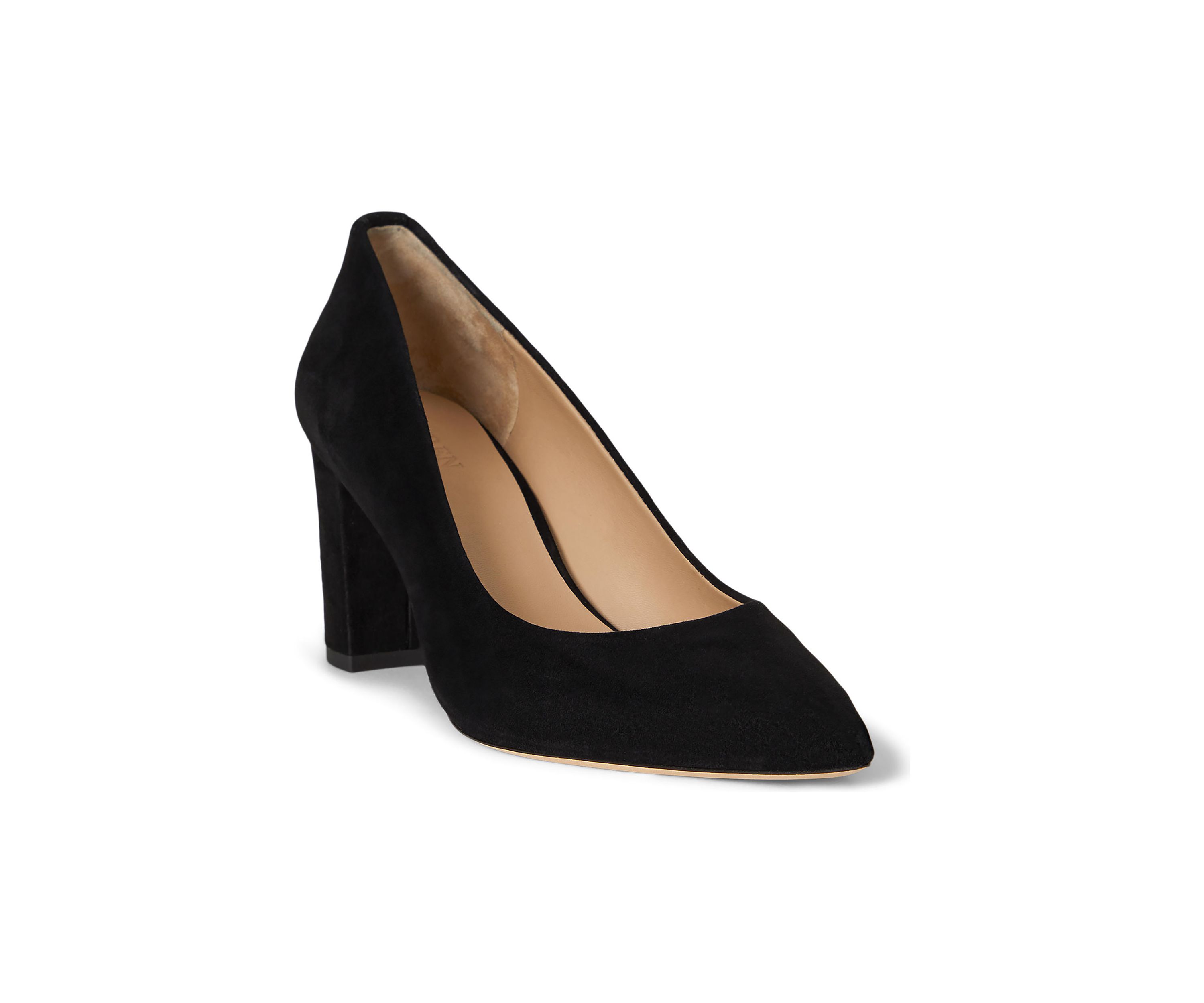 Lanette Suede Block Heel Pumps