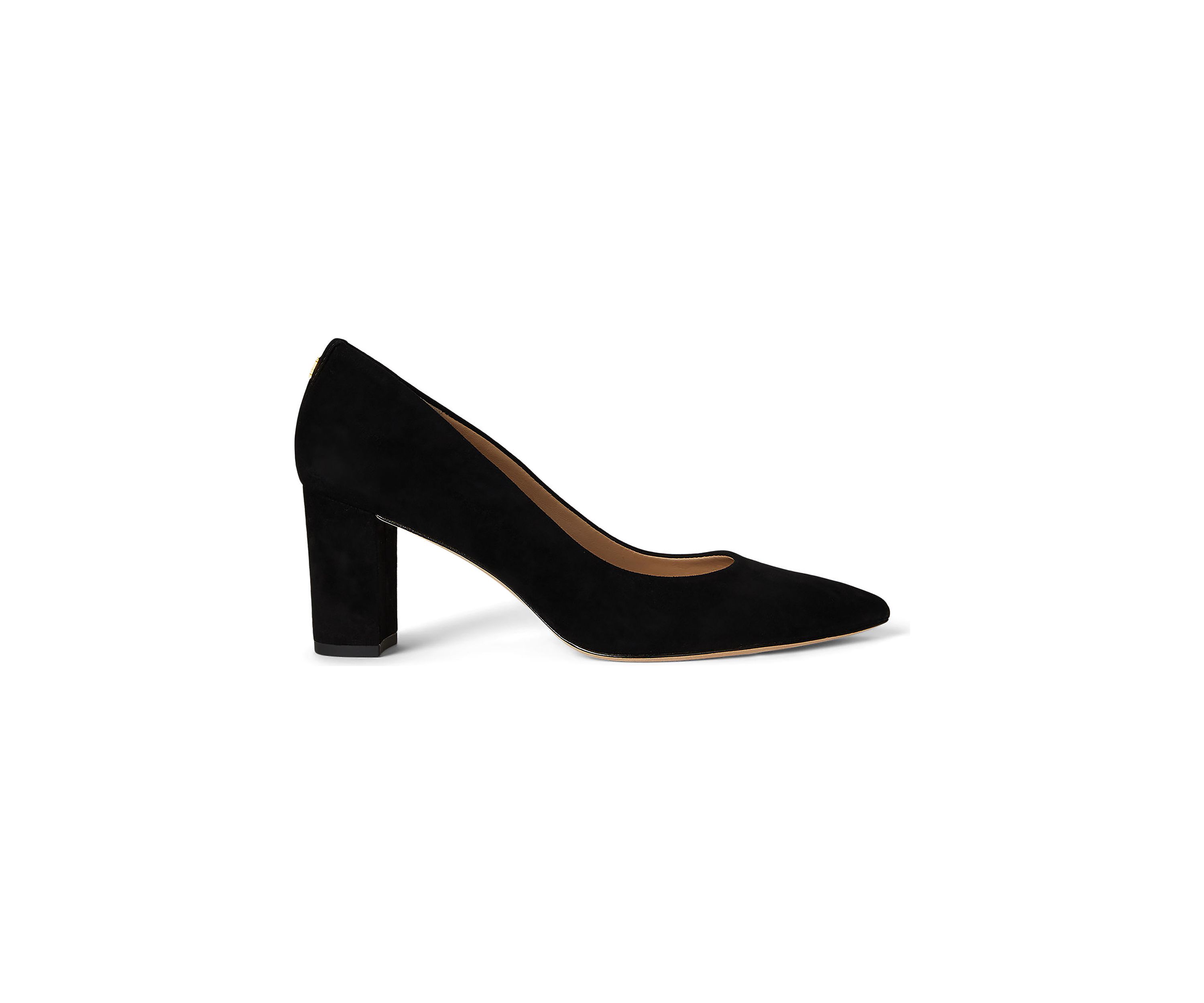 Lanette Suede Block Heel Pumps