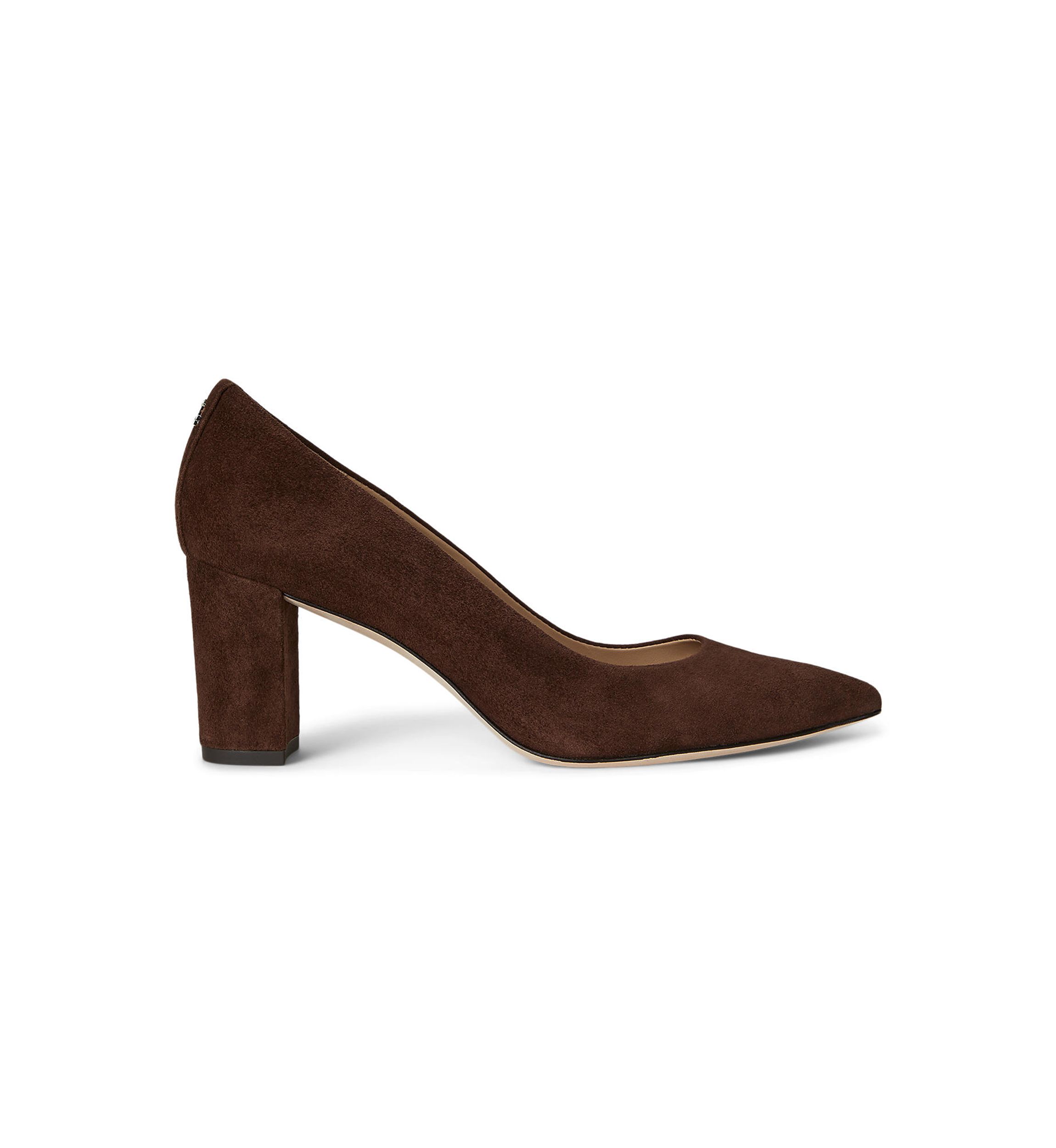 Lanette Suede Block-Heel Pumps