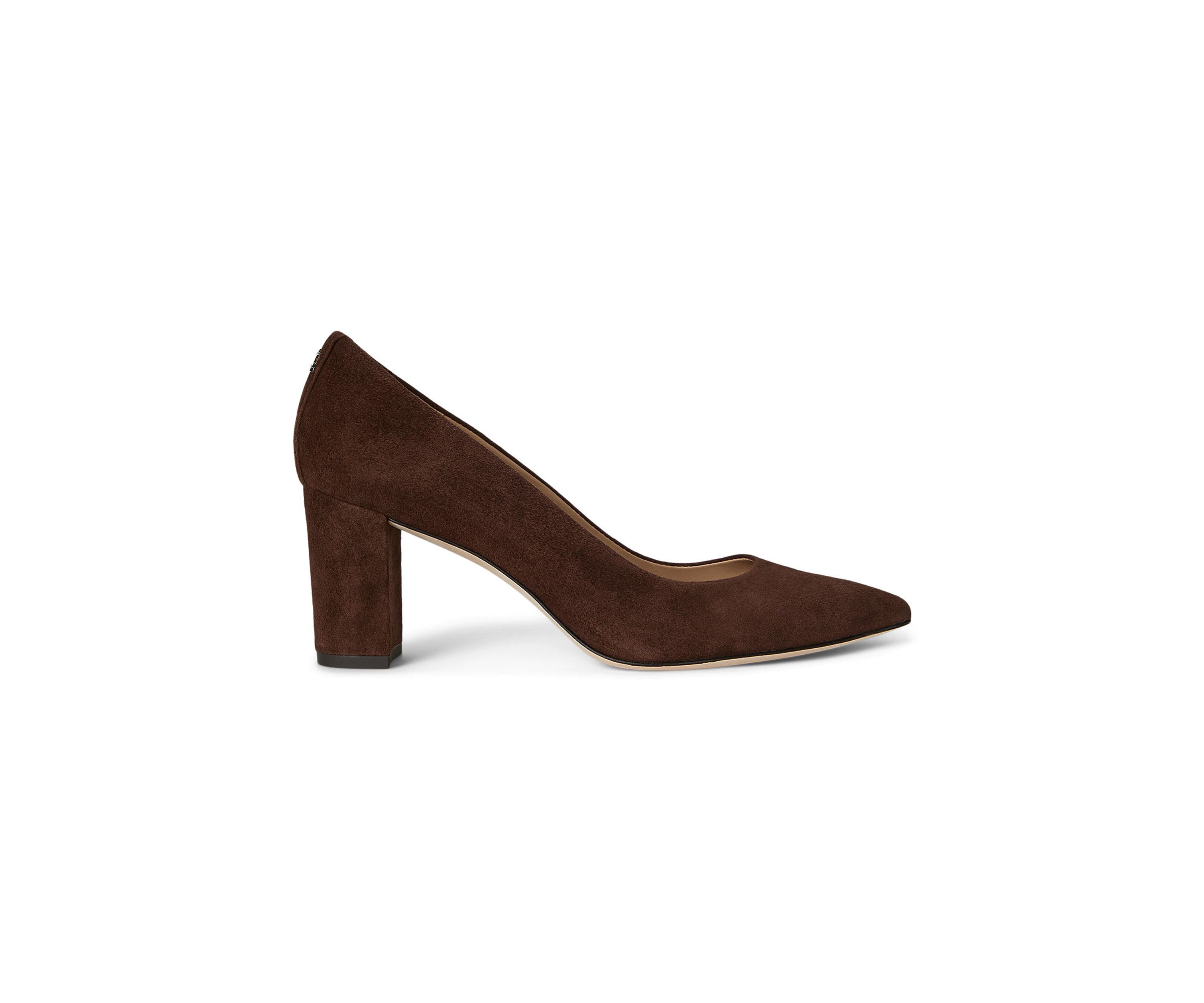 Lanette Suede Block-Heel Pumps