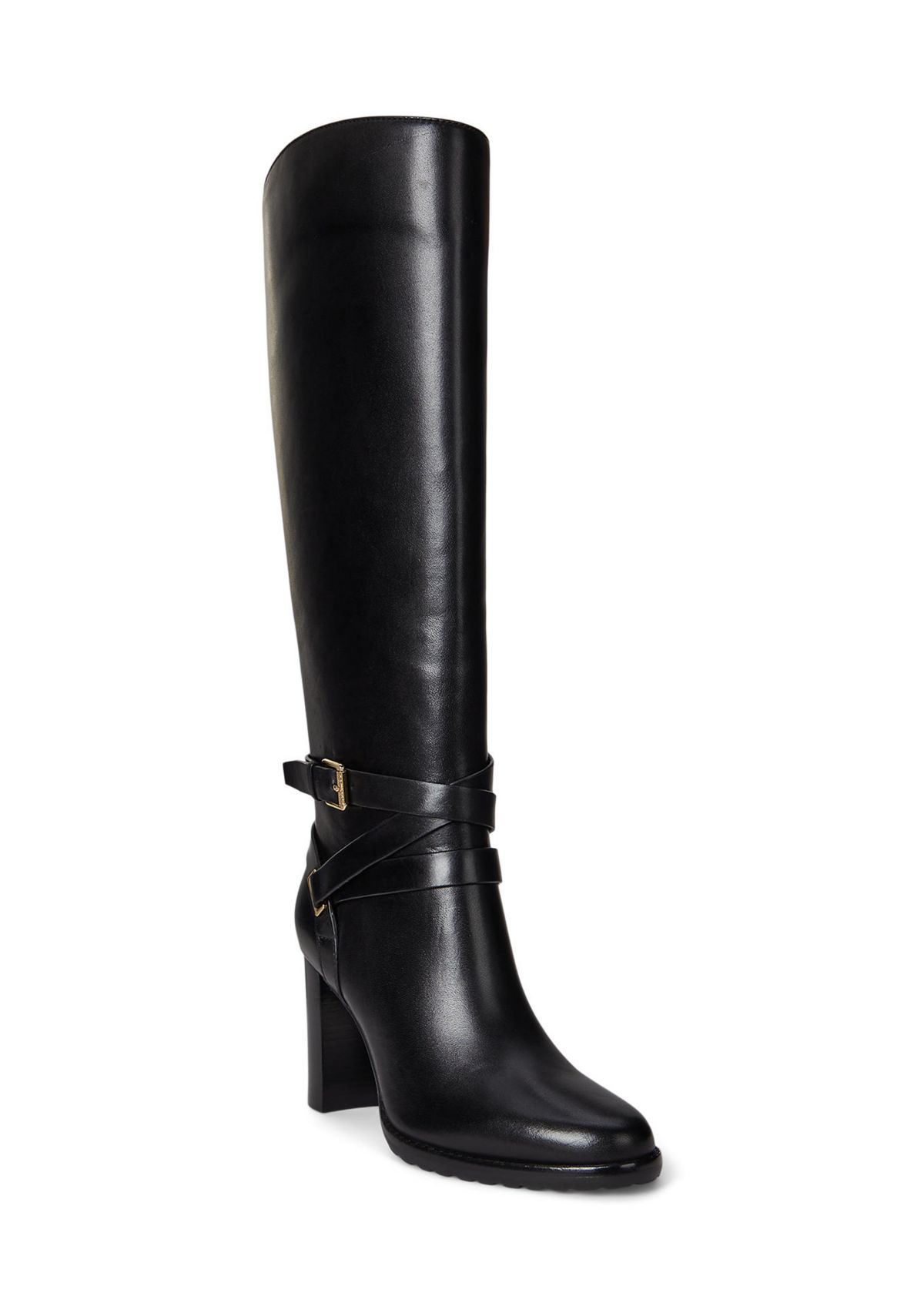 Collins Burnished Leather Tall Heeled Boots