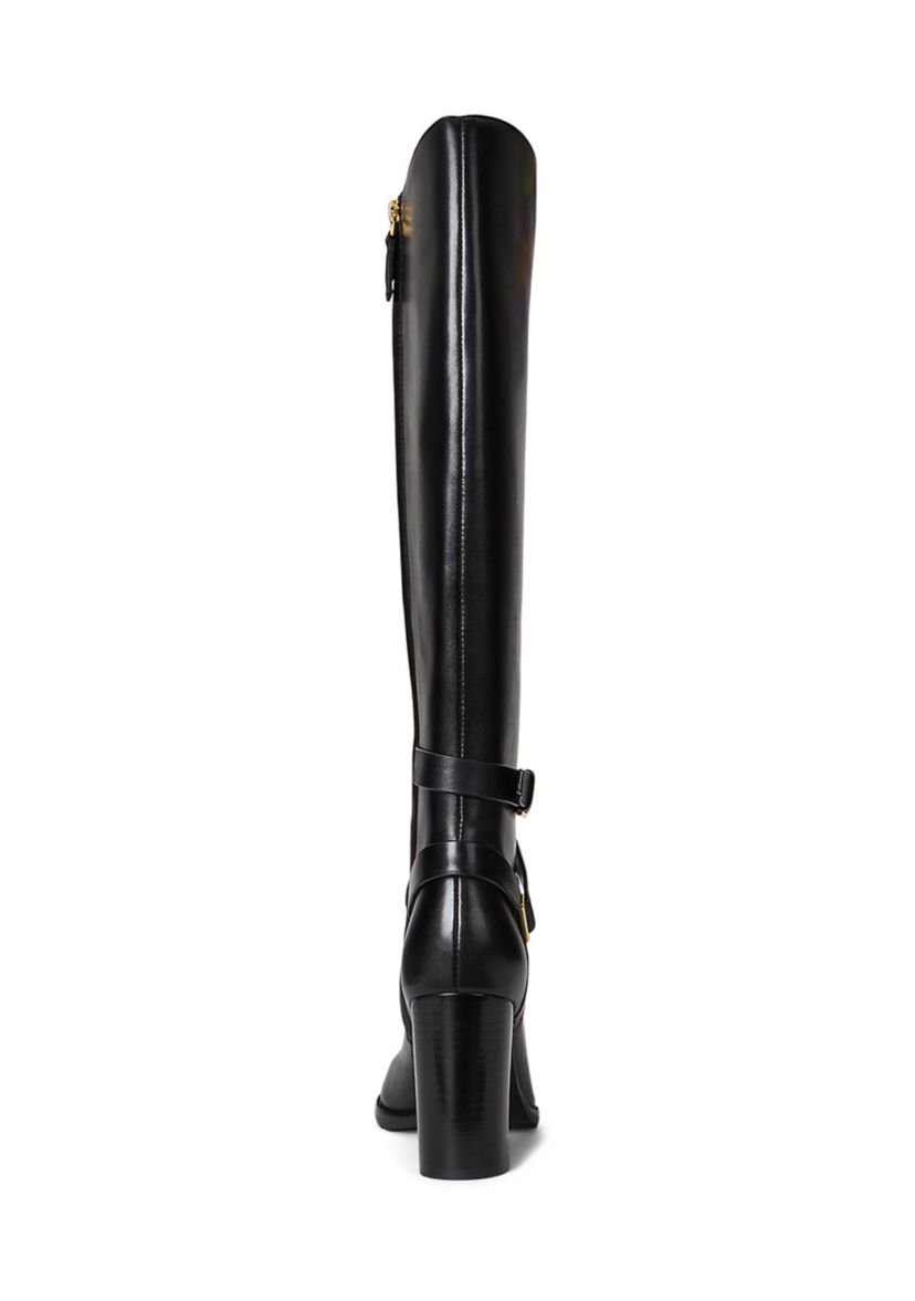 Collins Burnished Leather Tall Heeled Boots