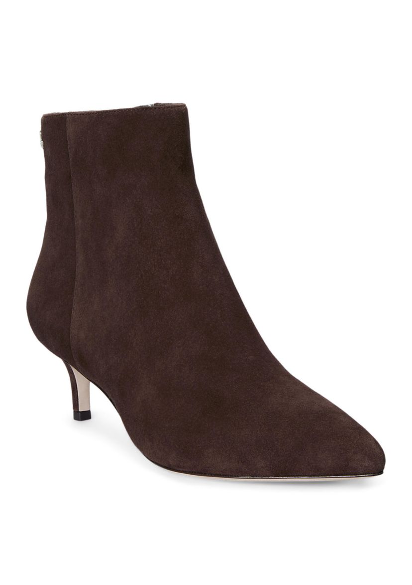 McKay Suede Bootie Heels