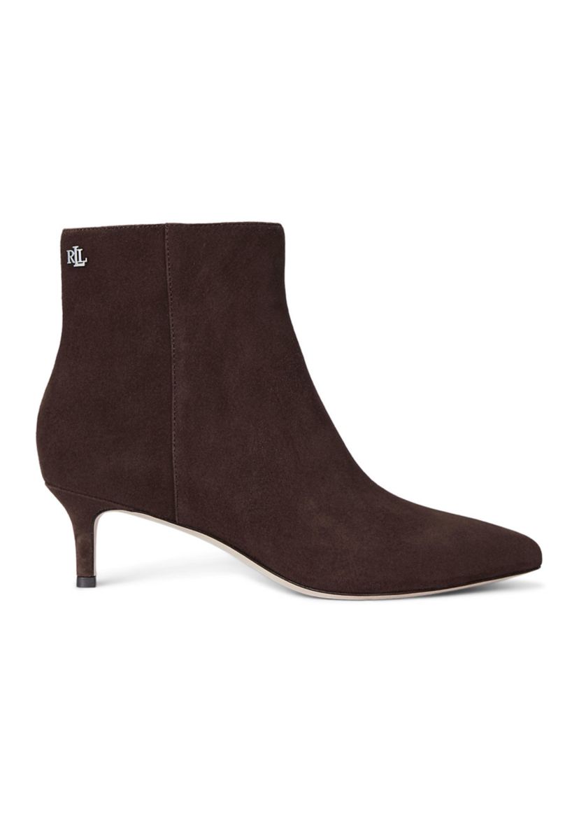 McKay Suede Bootie Heels