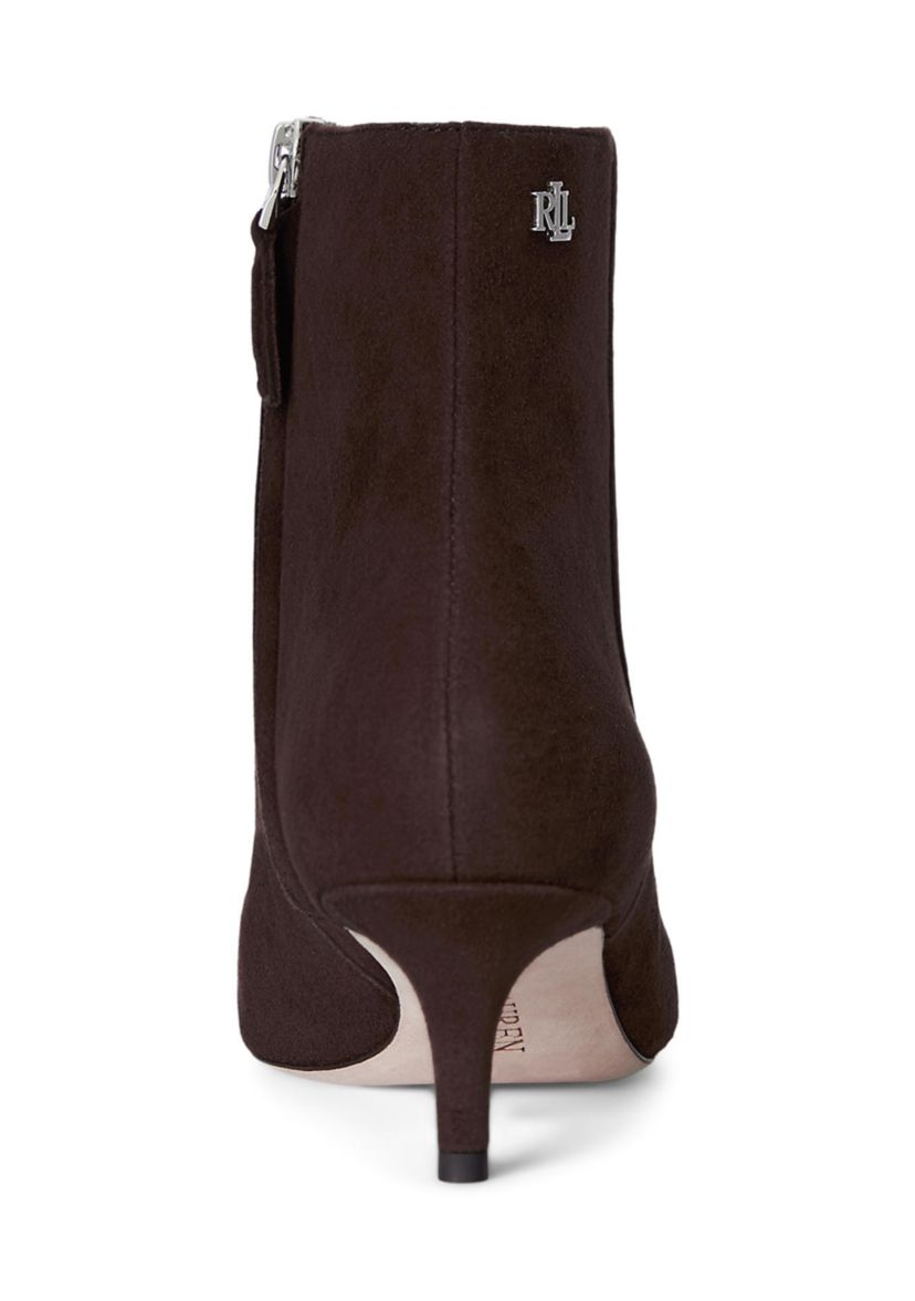 McKay Suede Bootie Heels