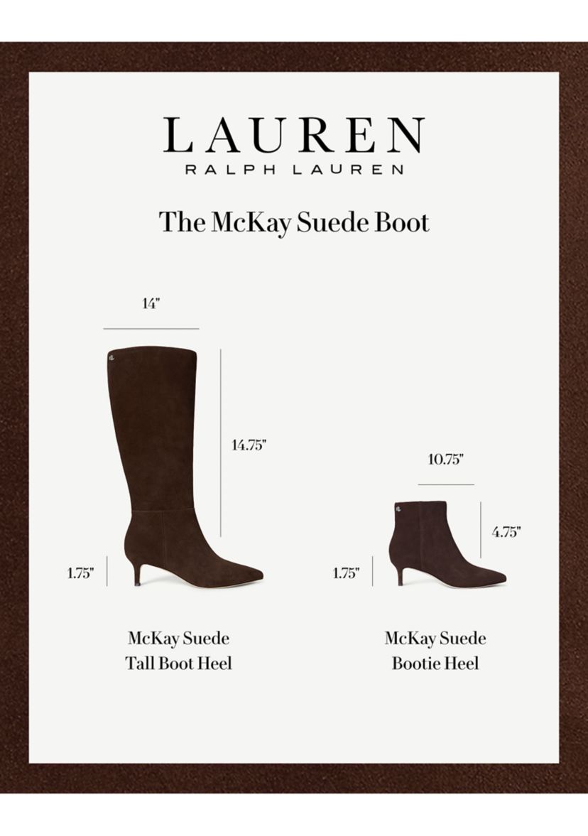 McKay Suede Bootie Heels