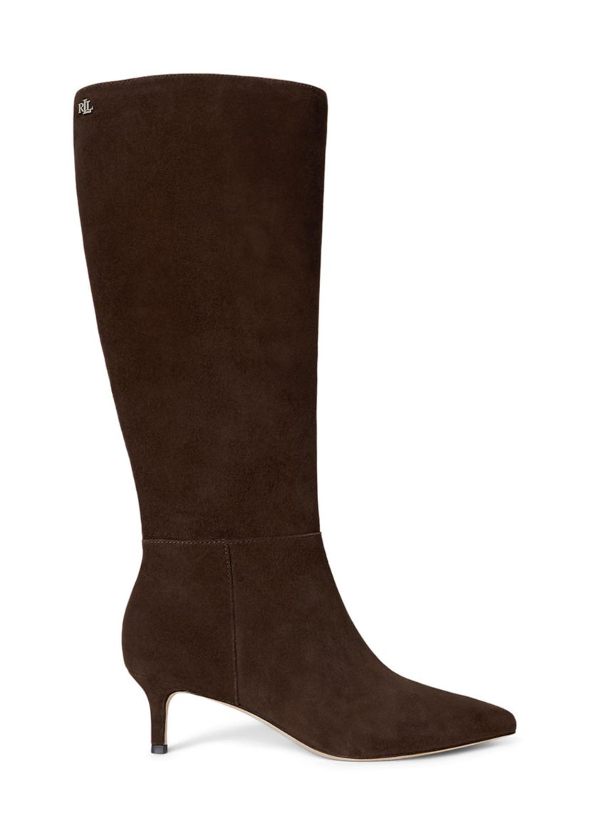 McKay Suede Tall Boot Heels