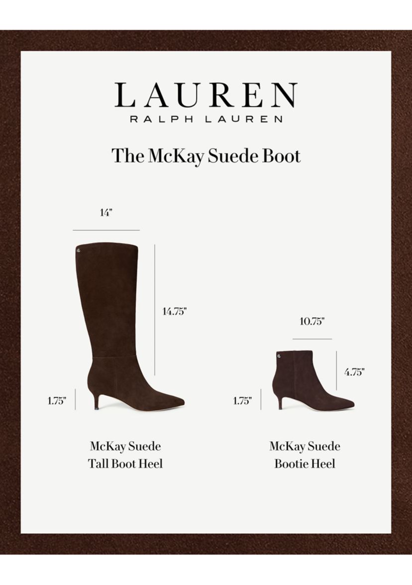 McKay Suede Tall Boot Heels