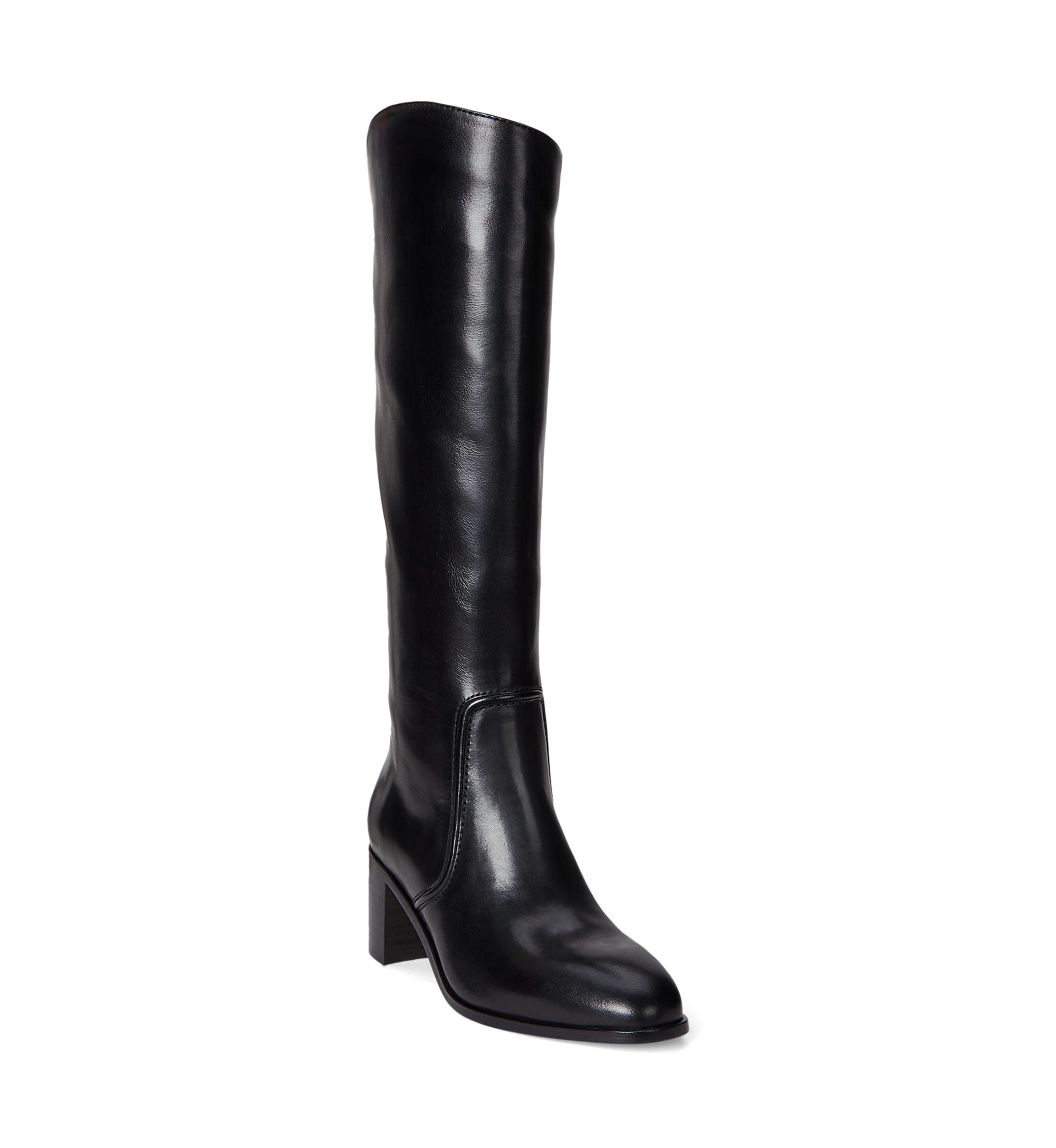 Charly Burnished Leather Tall Boots