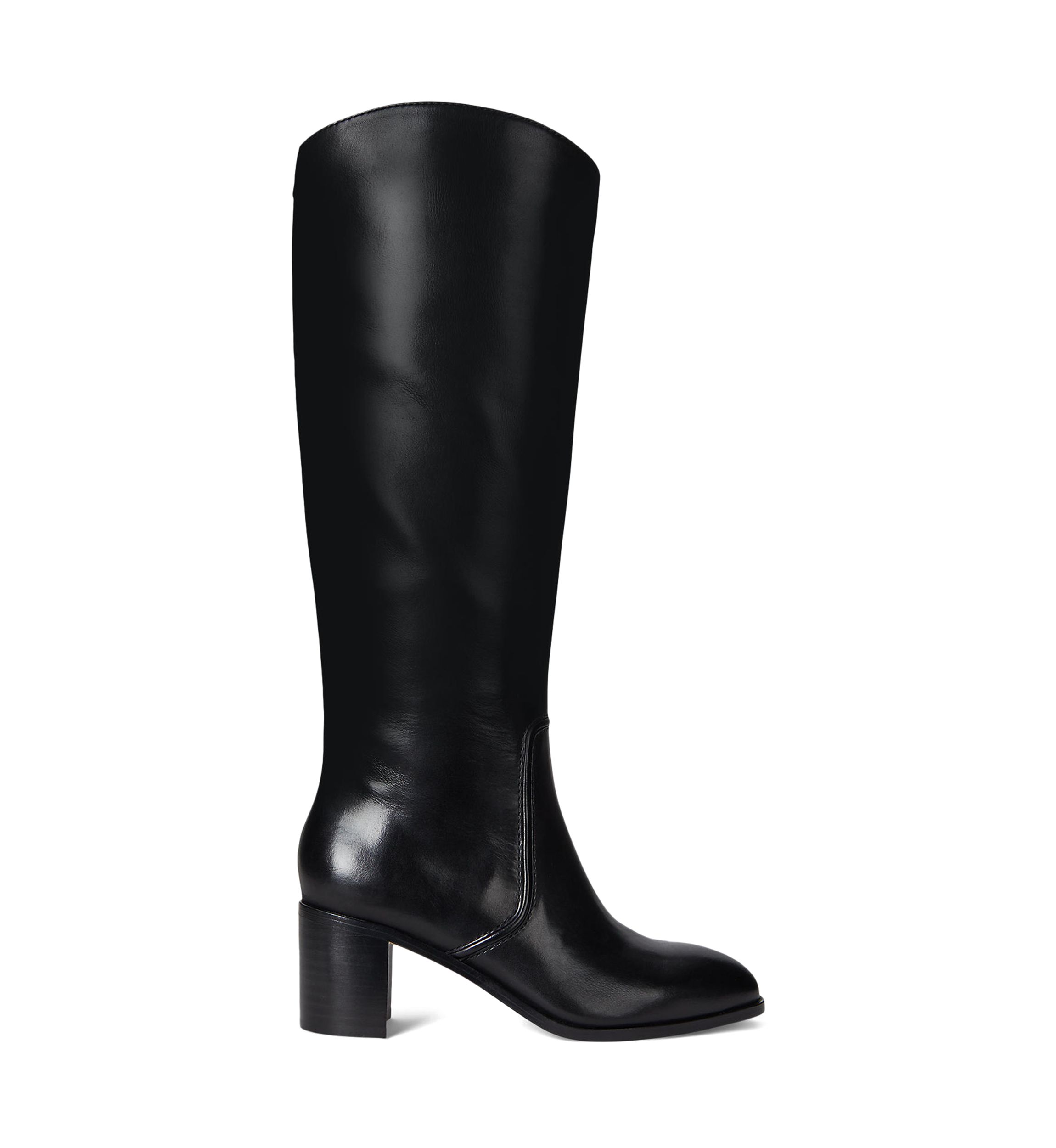 Charly Burnished Leather Tall Boots
