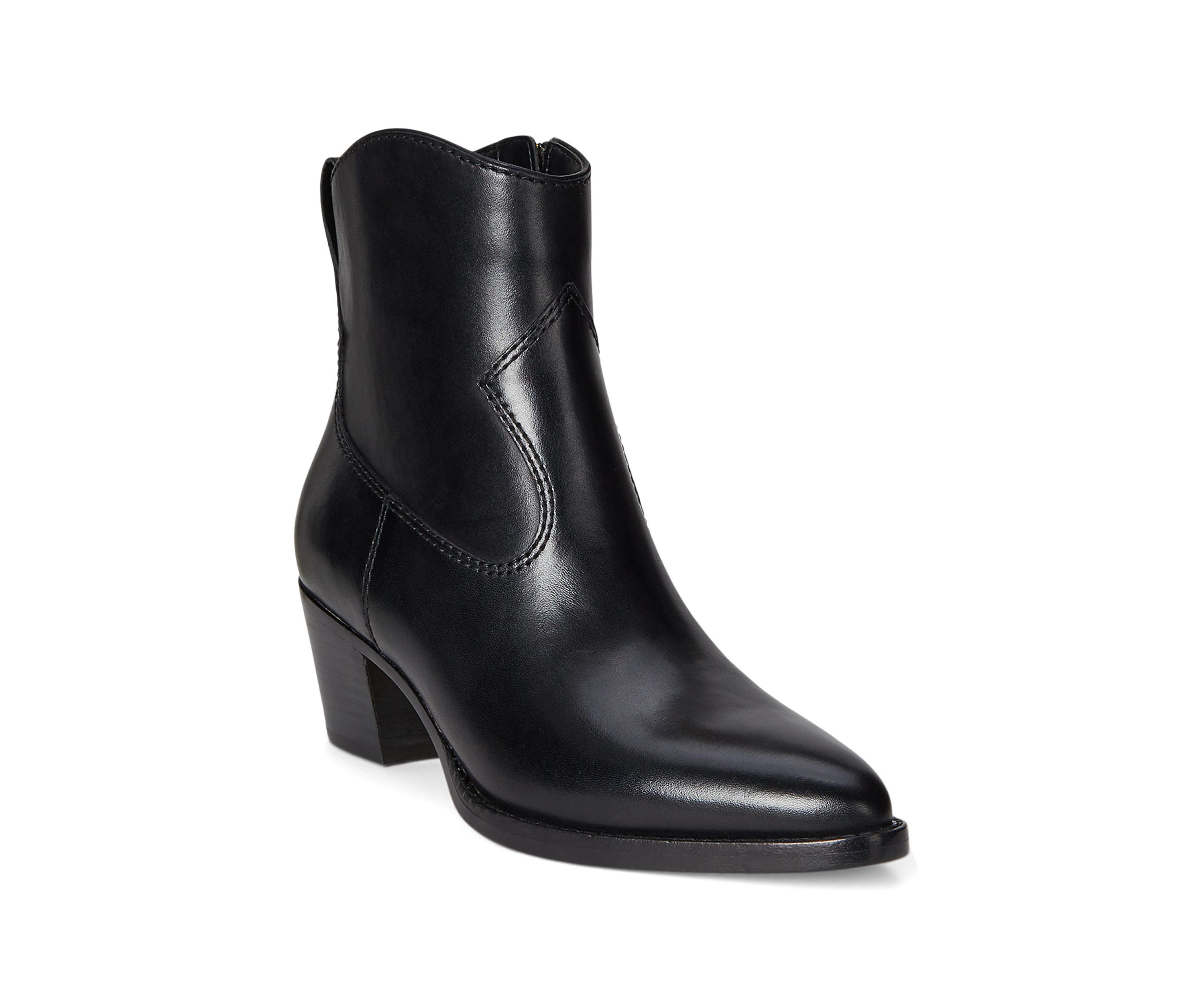 Harpher Burnished Leather Booties