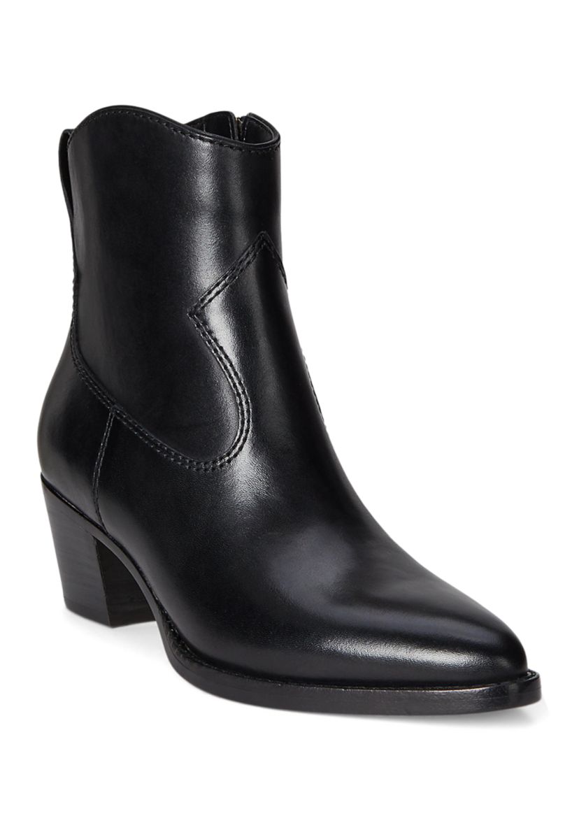 Harpher Burnished Leather Booties