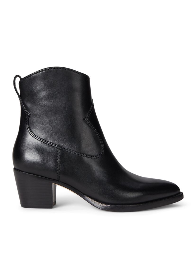 Harpher Burnished Leather Booties