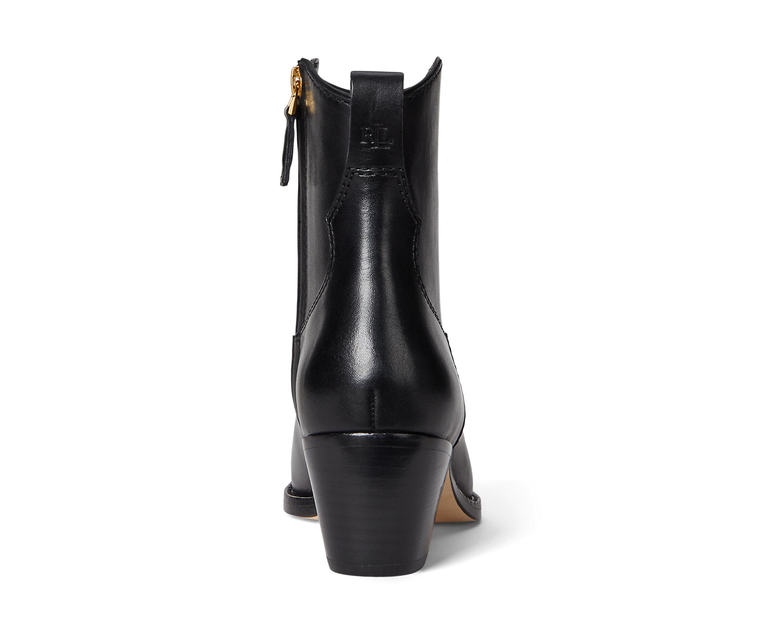 Harpher Burnished Leather Booties