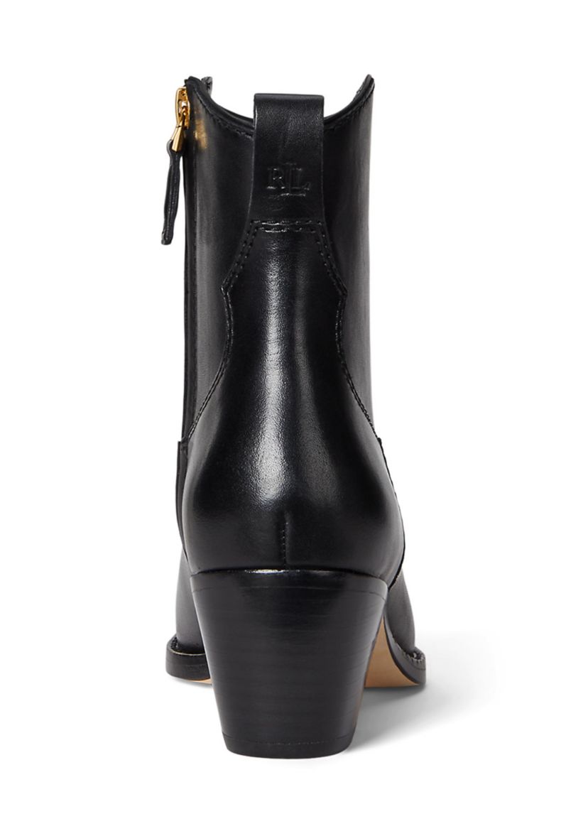 Harpher Burnished Leather Booties
