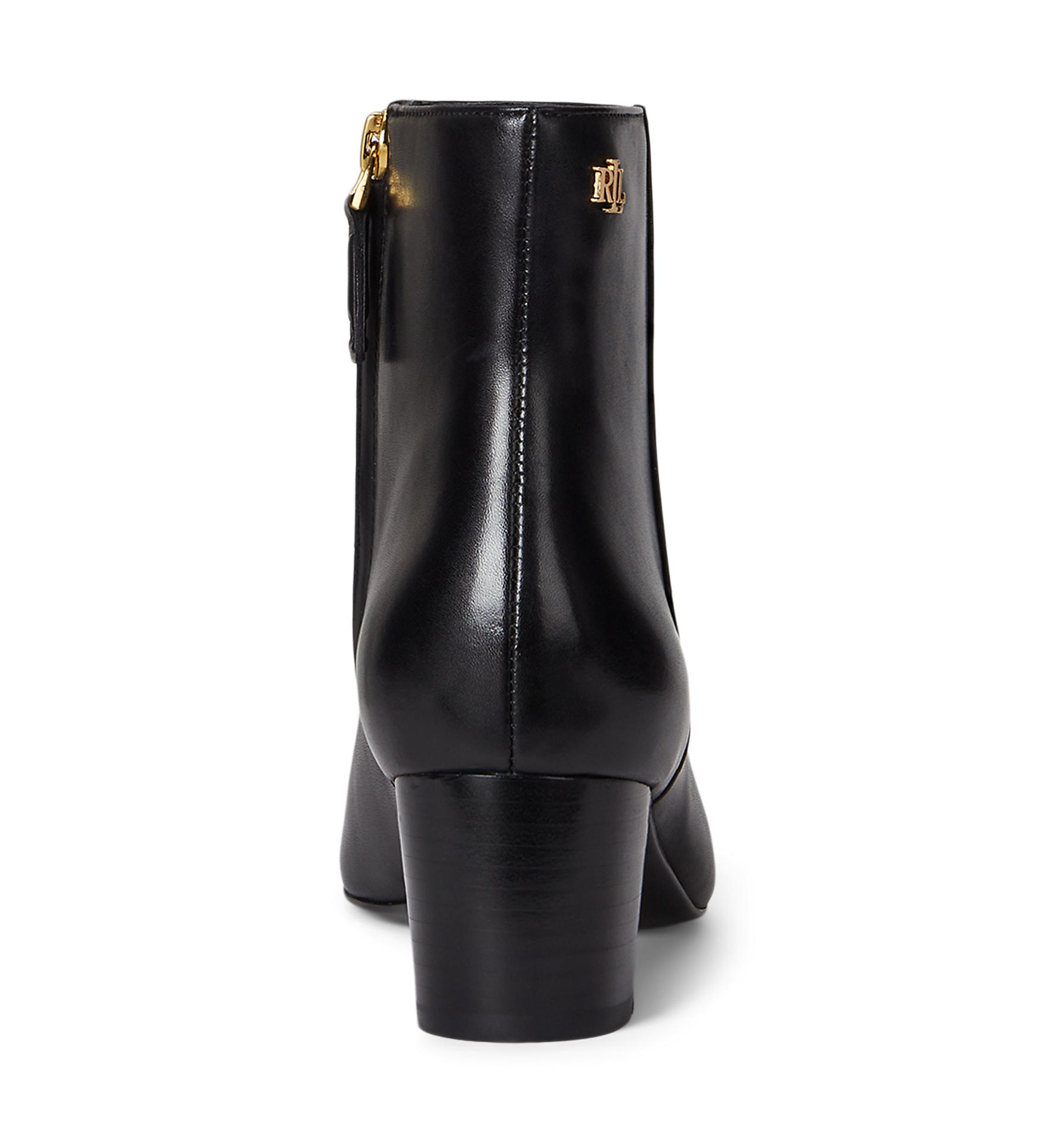 Demi Burnished Leather Booties