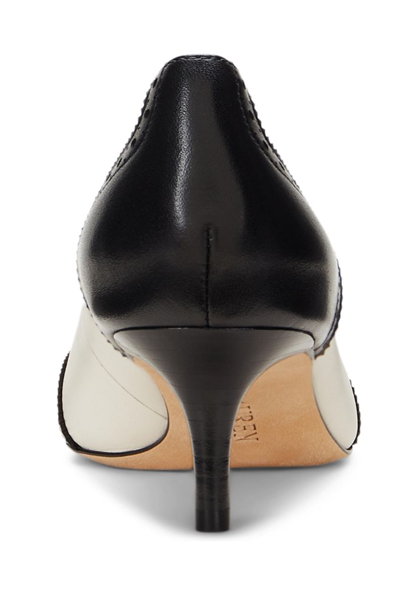 Adrienne Leather Wingtip Pumps