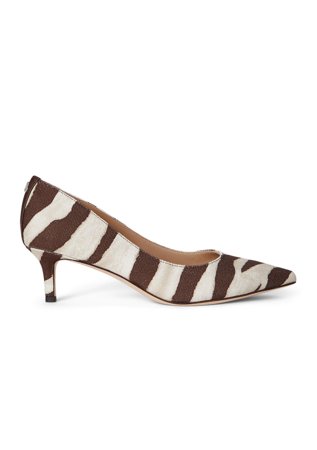 Adrienne Zebra-Print Canvas Pumps