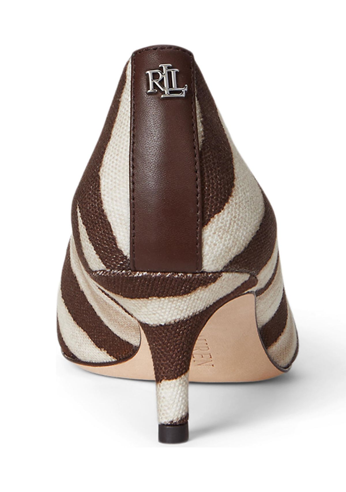 Adrienne Zebra-Print Canvas Pumps