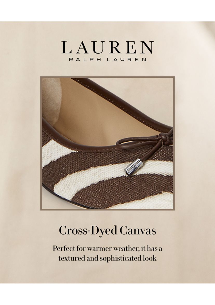 Adrienne Zebra-Print Canvas Pumps