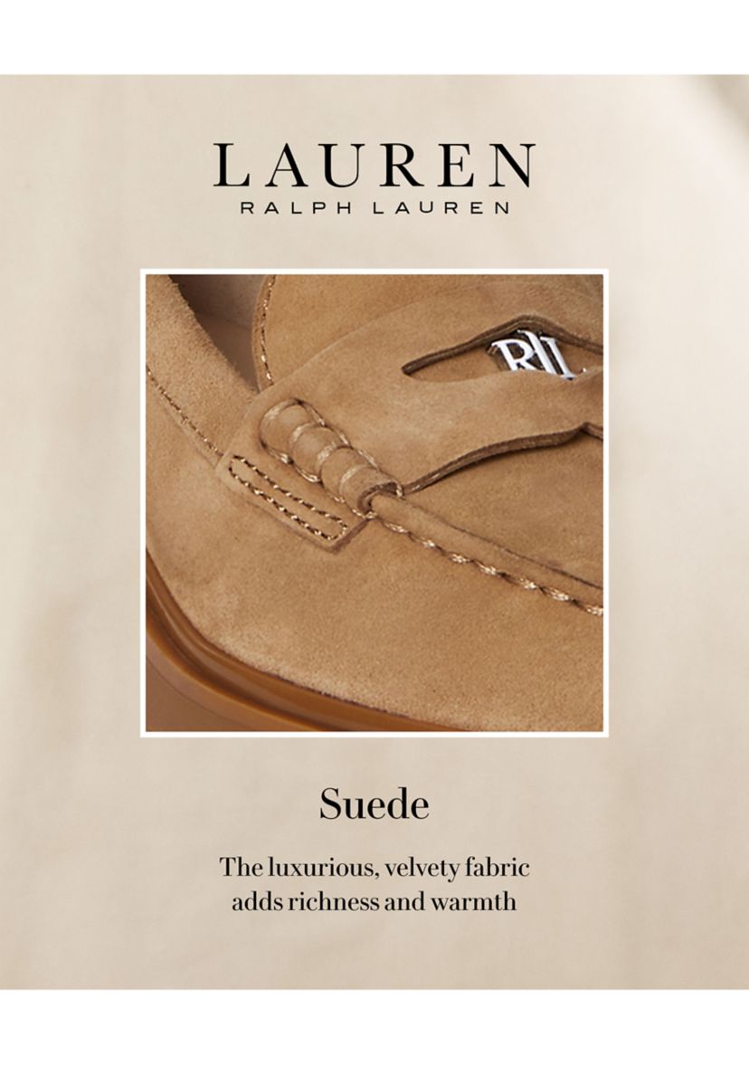 Marli Suede Penny Loafers
