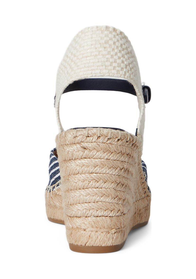 Robby Striped Canvas & Jute Espadrille