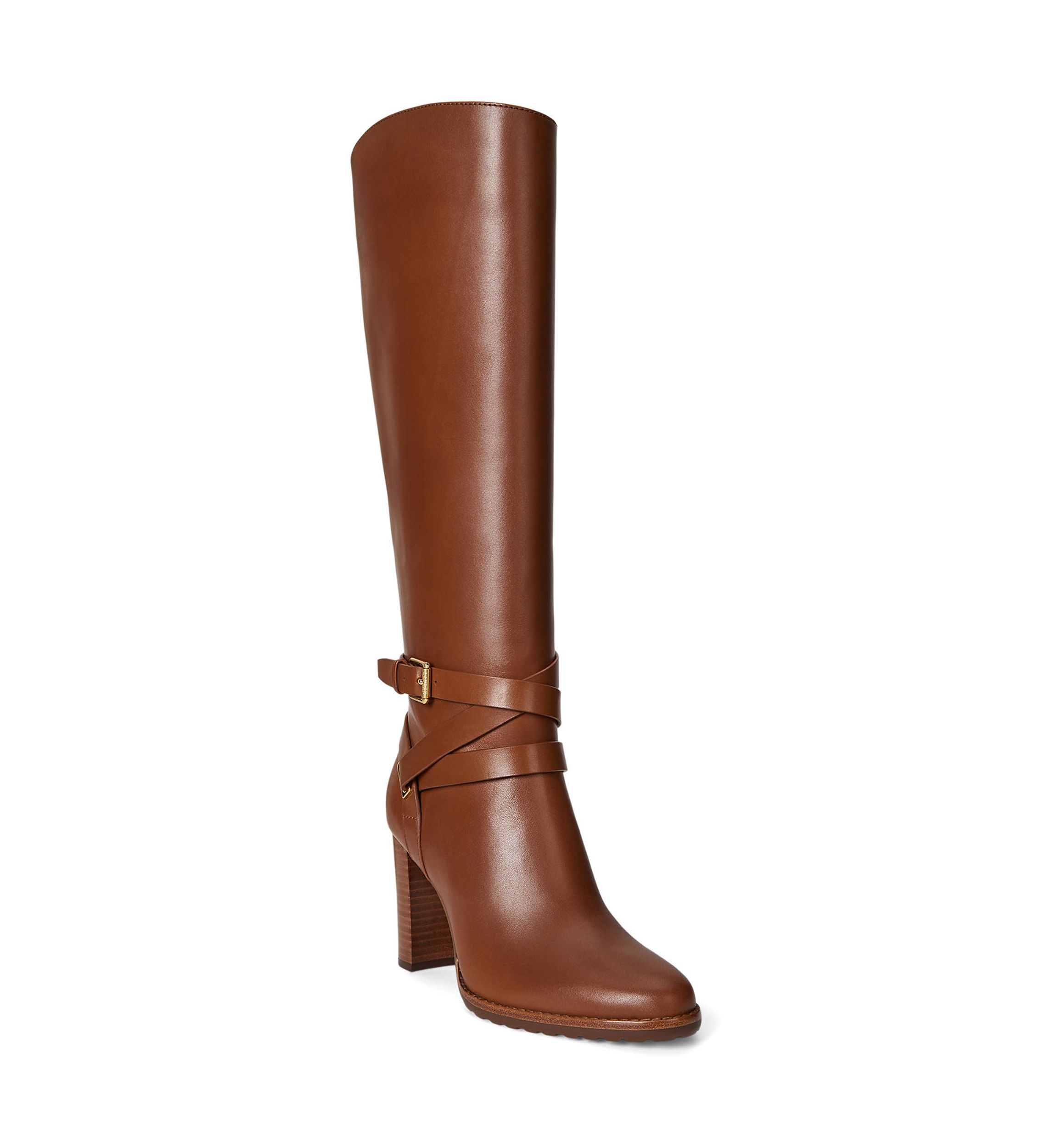 Collins Calfskin Tall Boot Heels