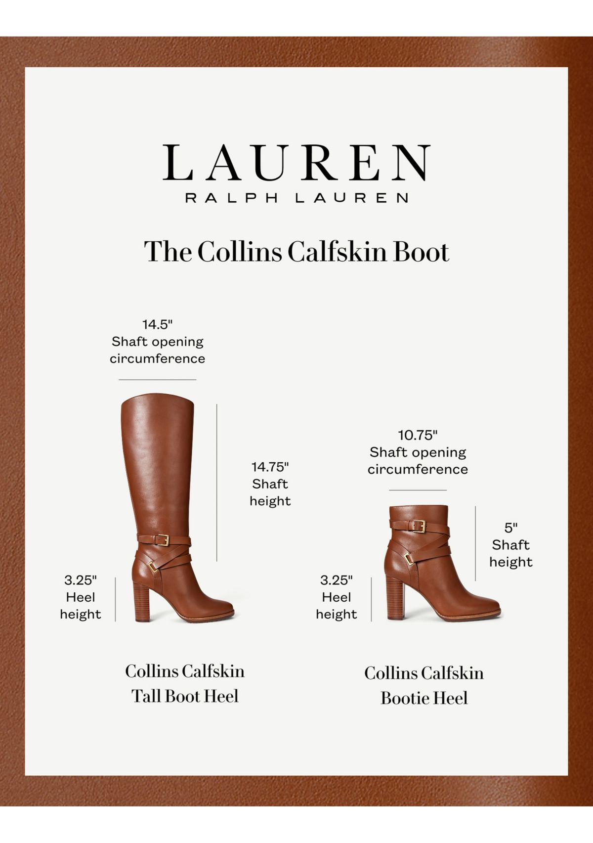 Collins Calfskin Tall Boot Heels