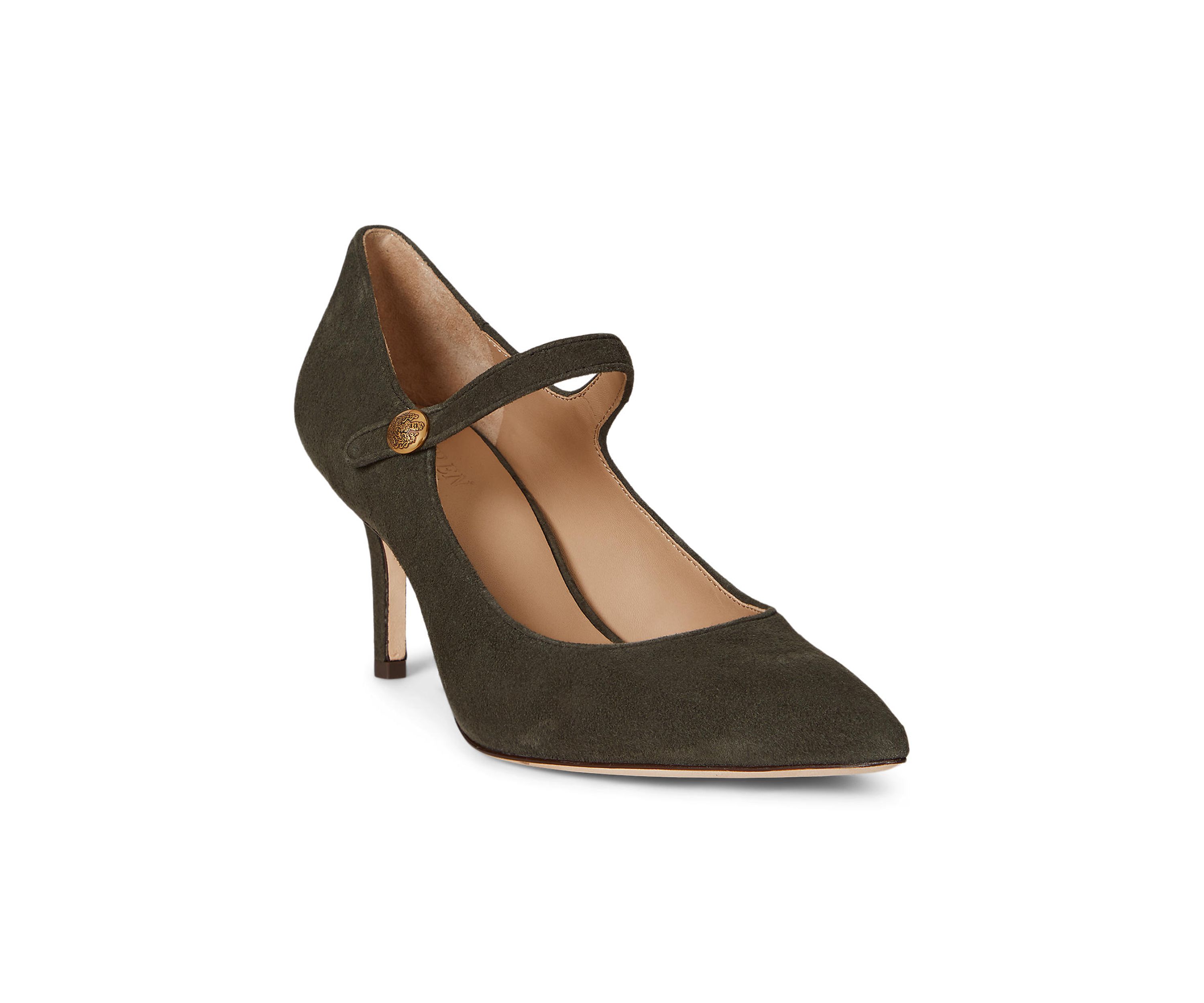 Lanette Suede Mary Jane Pumps