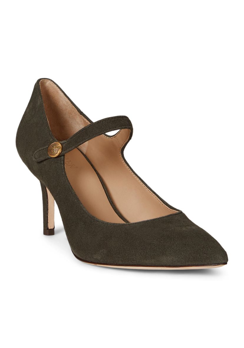 Lanette Suede Mary Jane Pumps