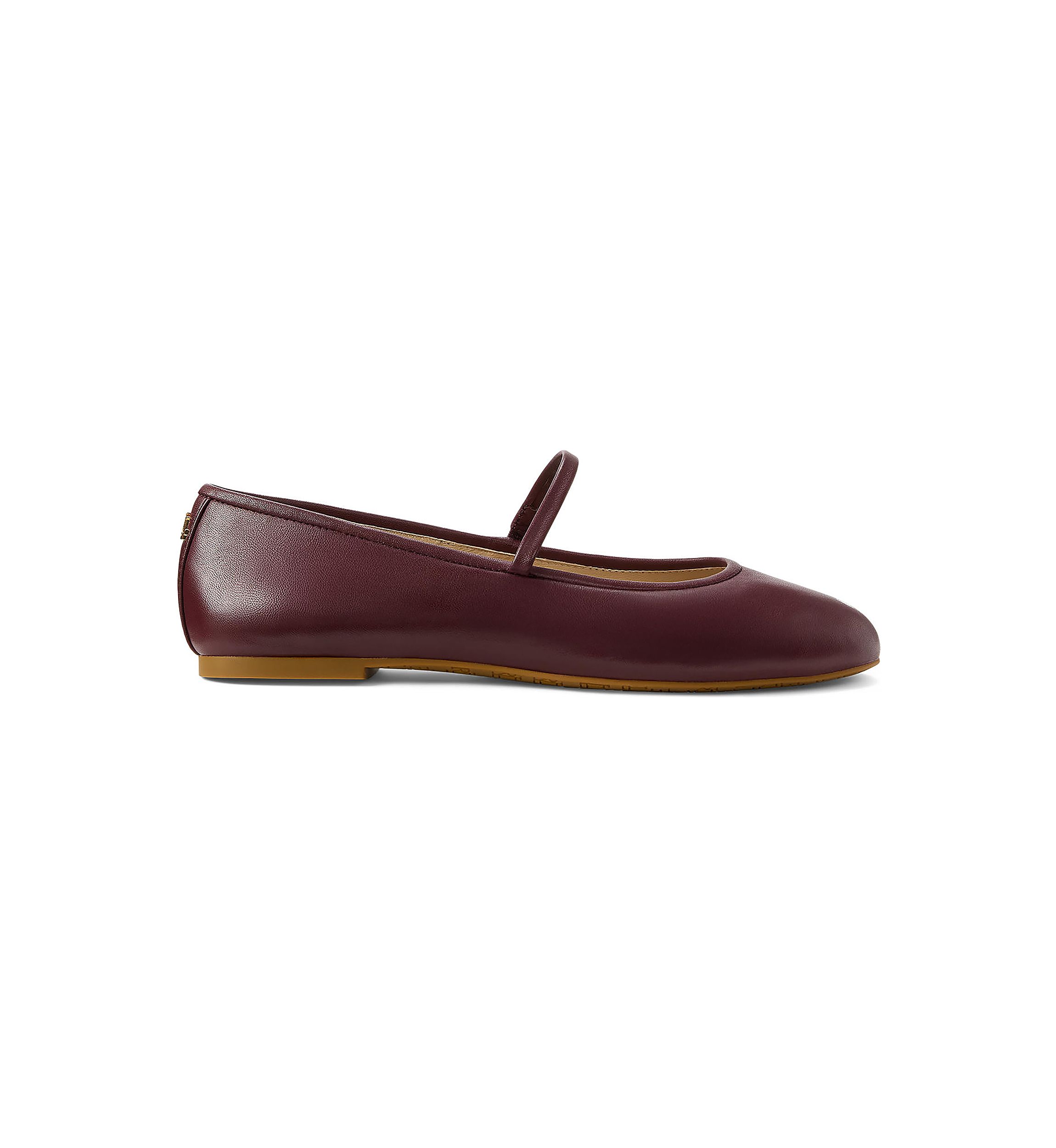 Jayna Nappa Leather Mary Jane Flats