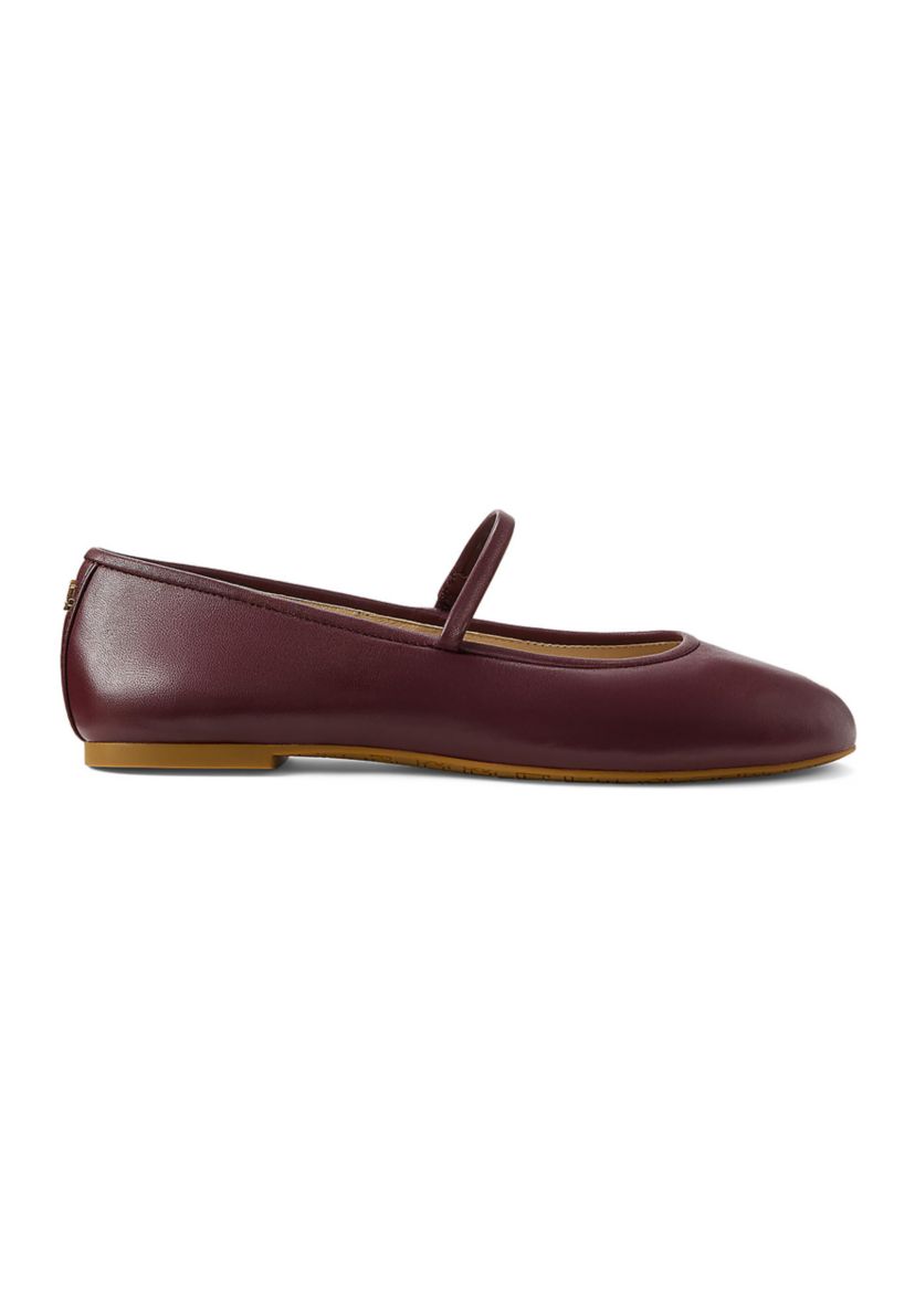Jayna Nappa Leather Mary Jane Flats