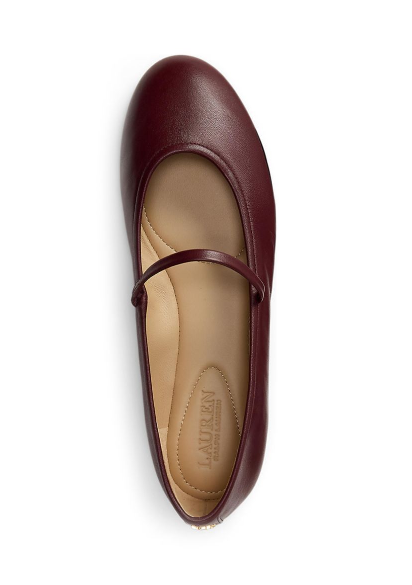 Jayna Nappa Leather Mary Jane Flats