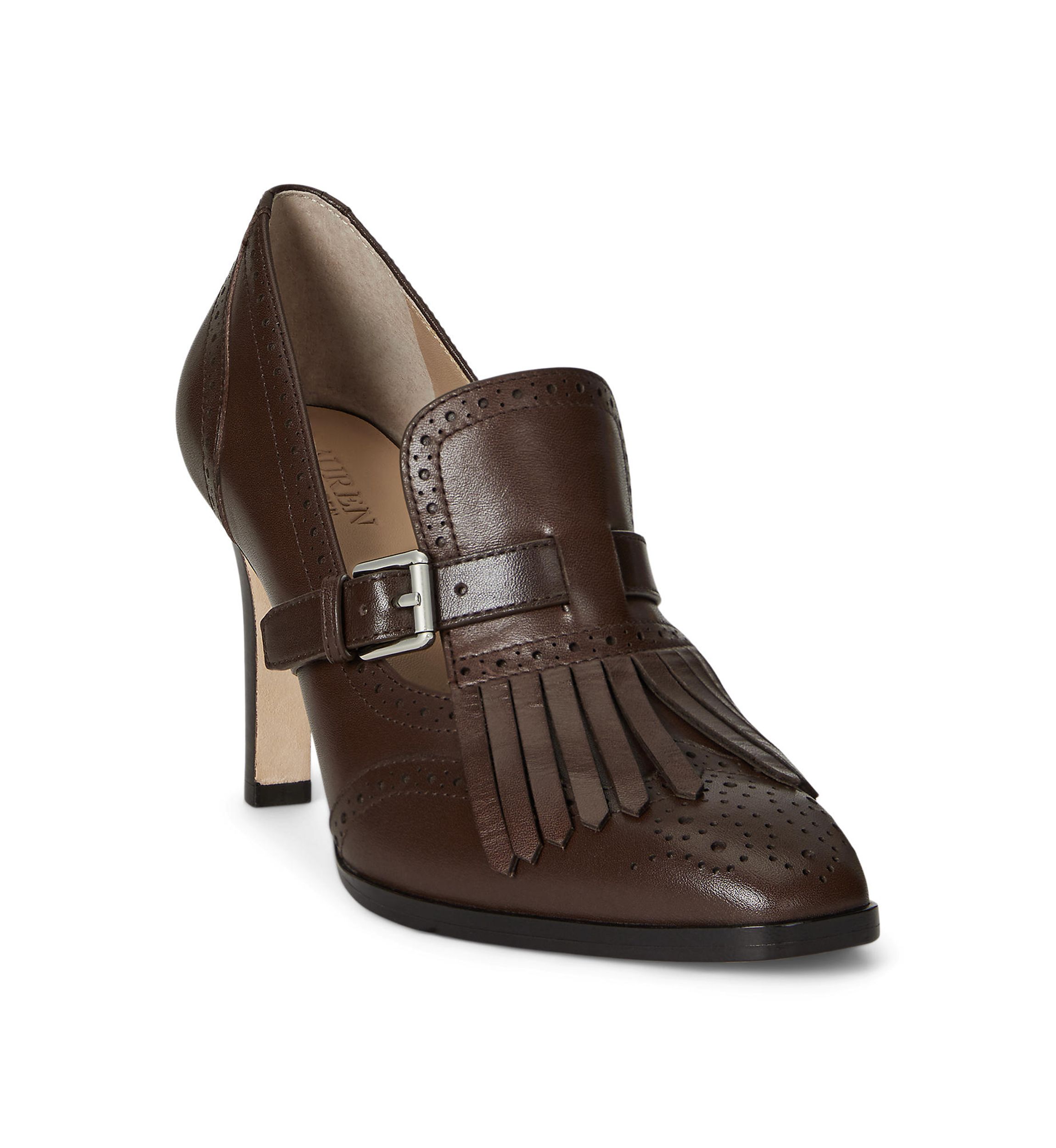 Colleen Perforated Calfskin Kiltie Pumps
