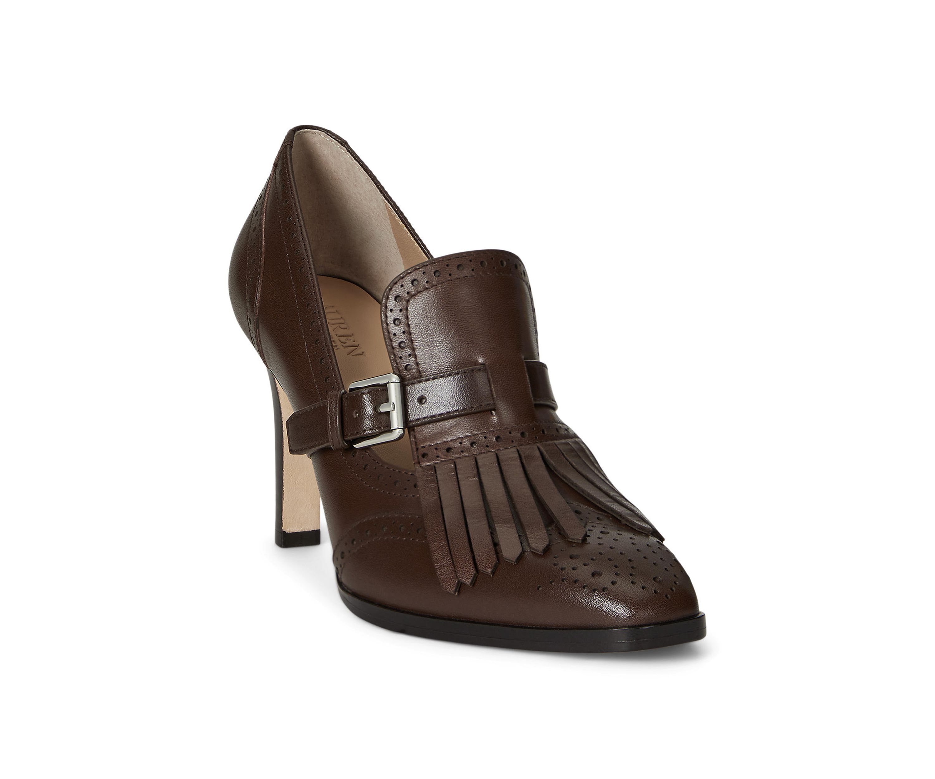 Colleen Perforated Calfskin Kiltie Pumps