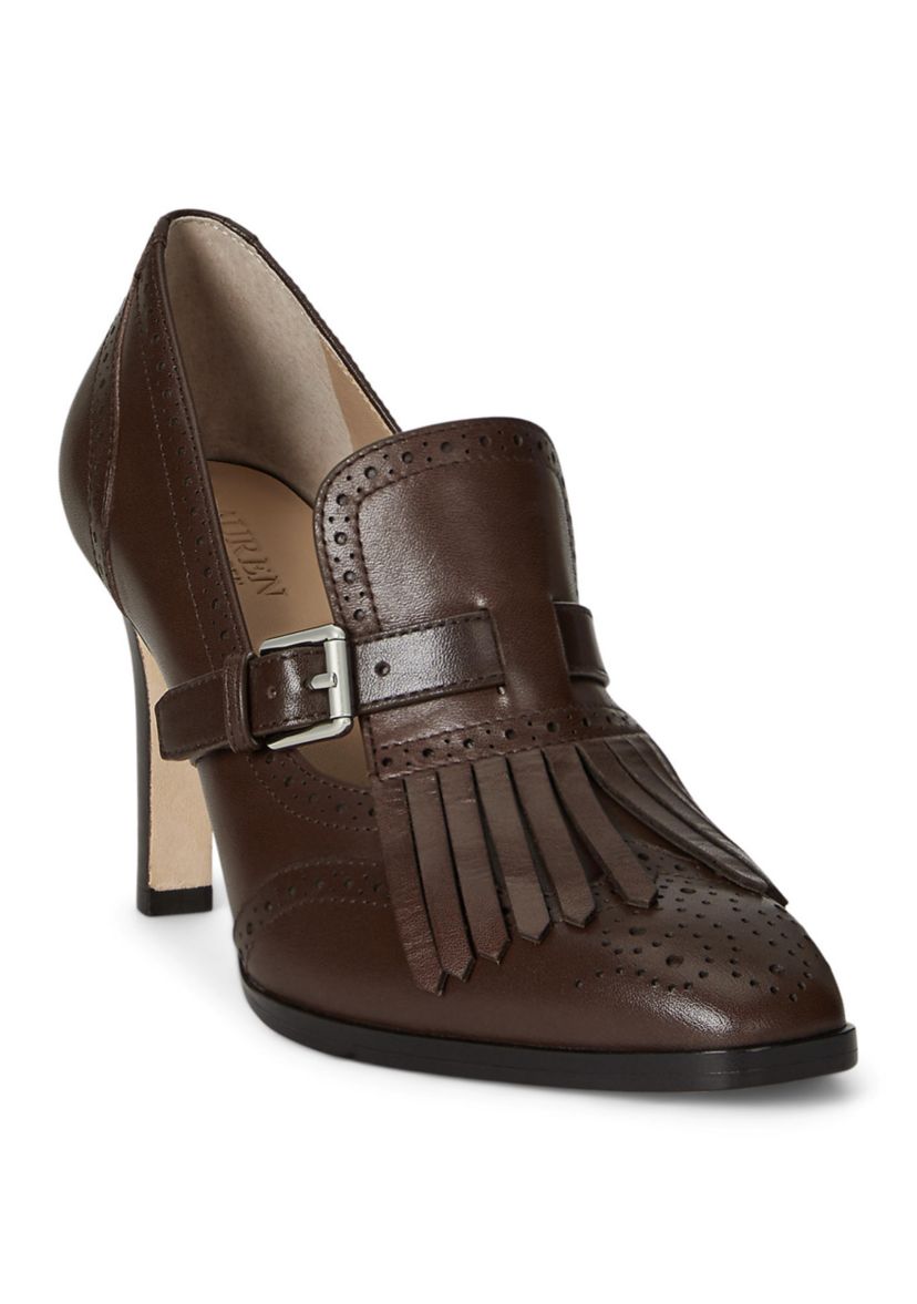Colleen Perforated Calfskin Kiltie Pumps