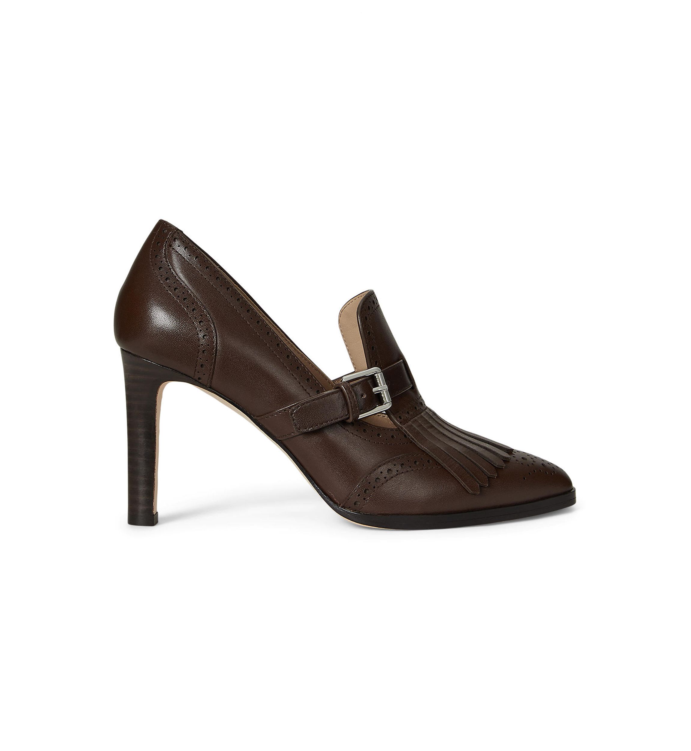 Colleen Perforated Calfskin Kiltie Pumps