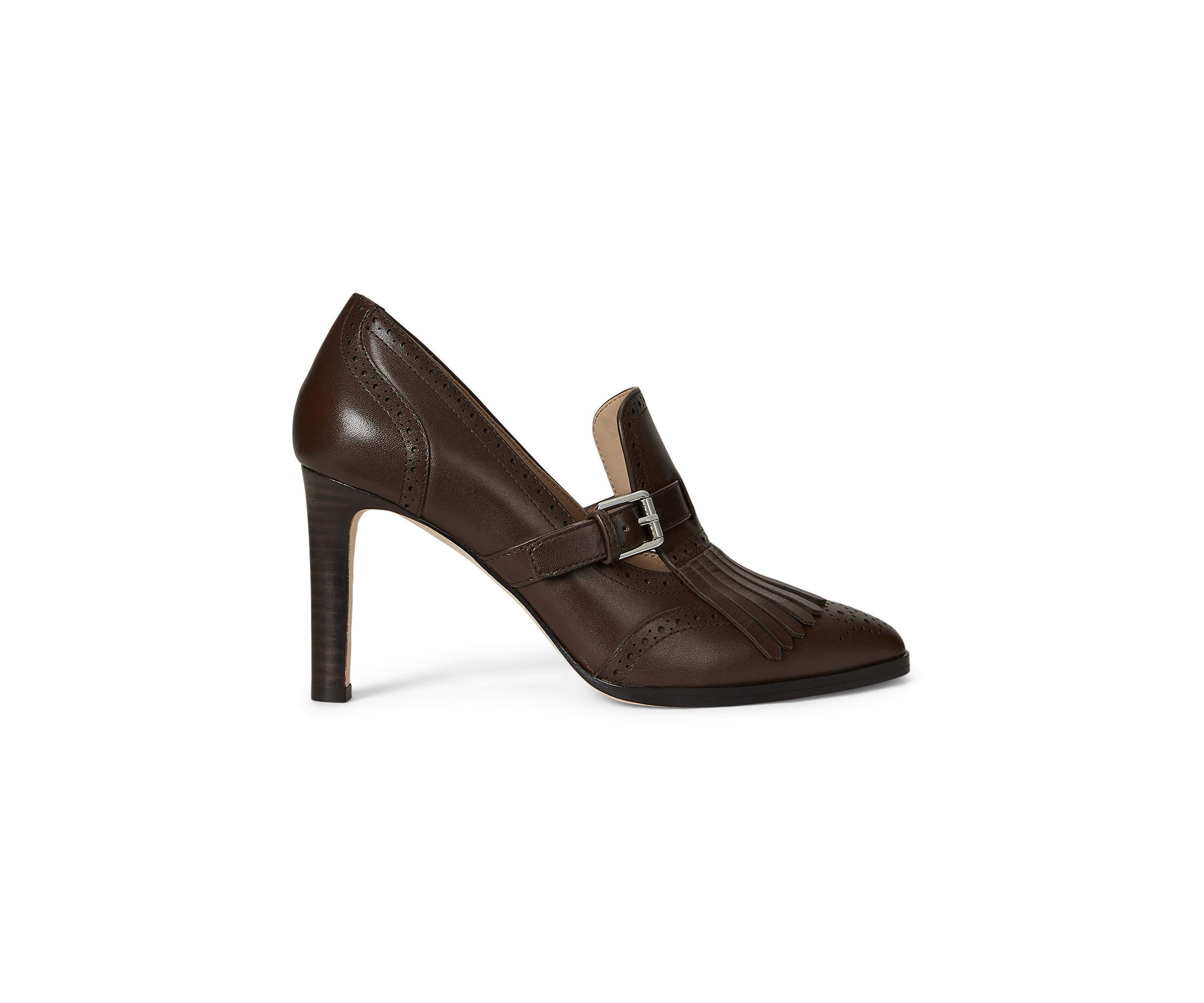 Colleen Perforated Calfskin Kiltie Pumps