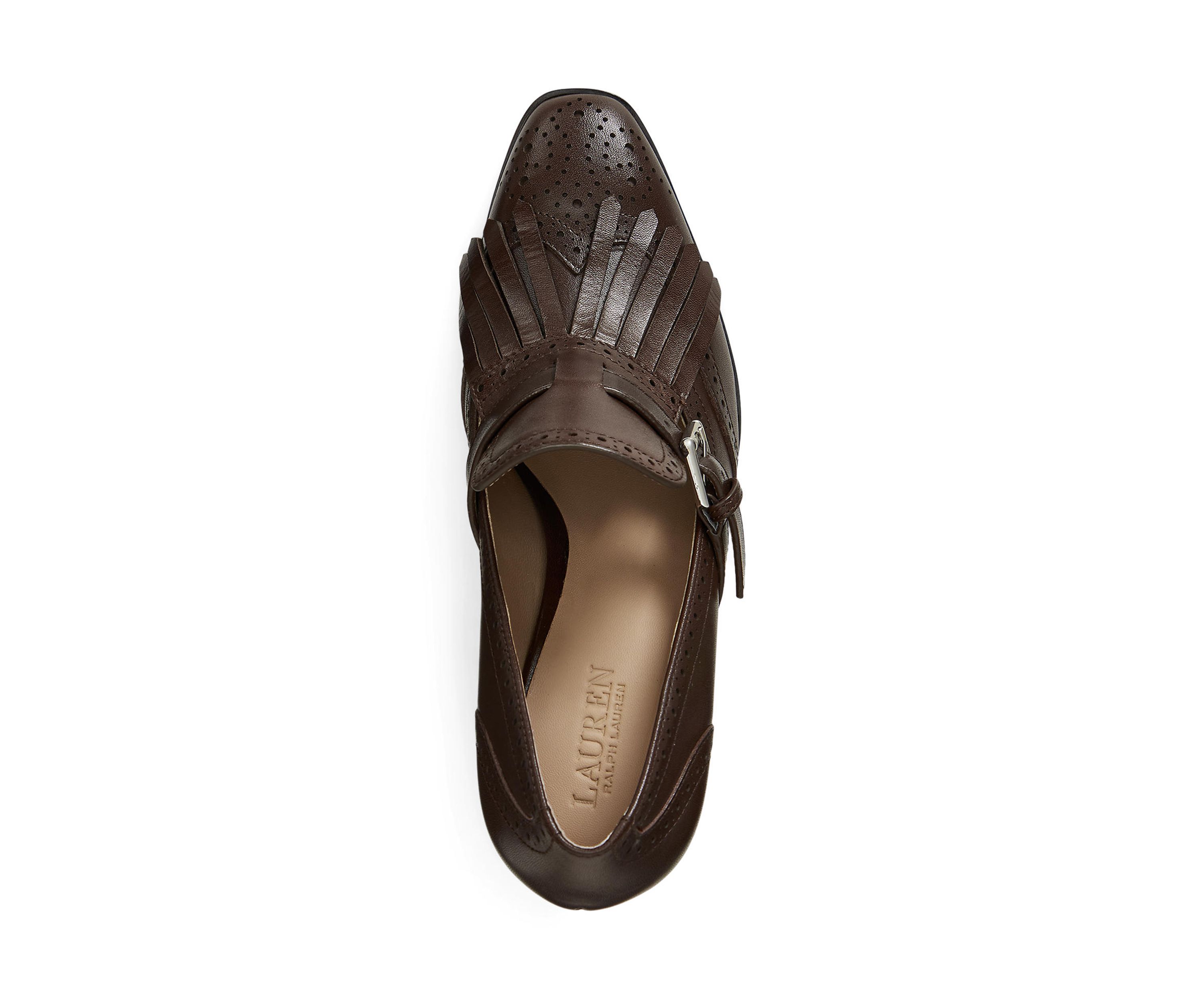 Colleen Perforated Calfskin Kiltie Pumps