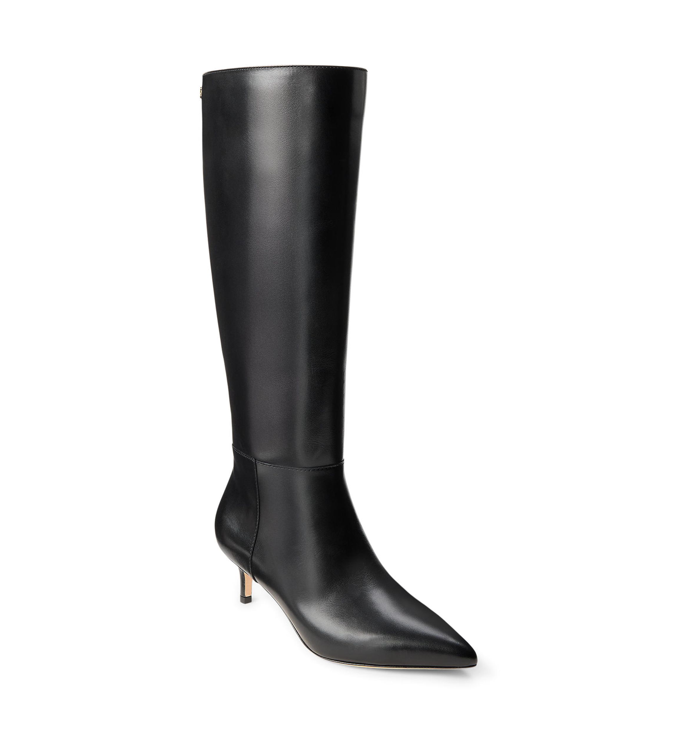 McKay Burnished Leather Tall Boot Heels