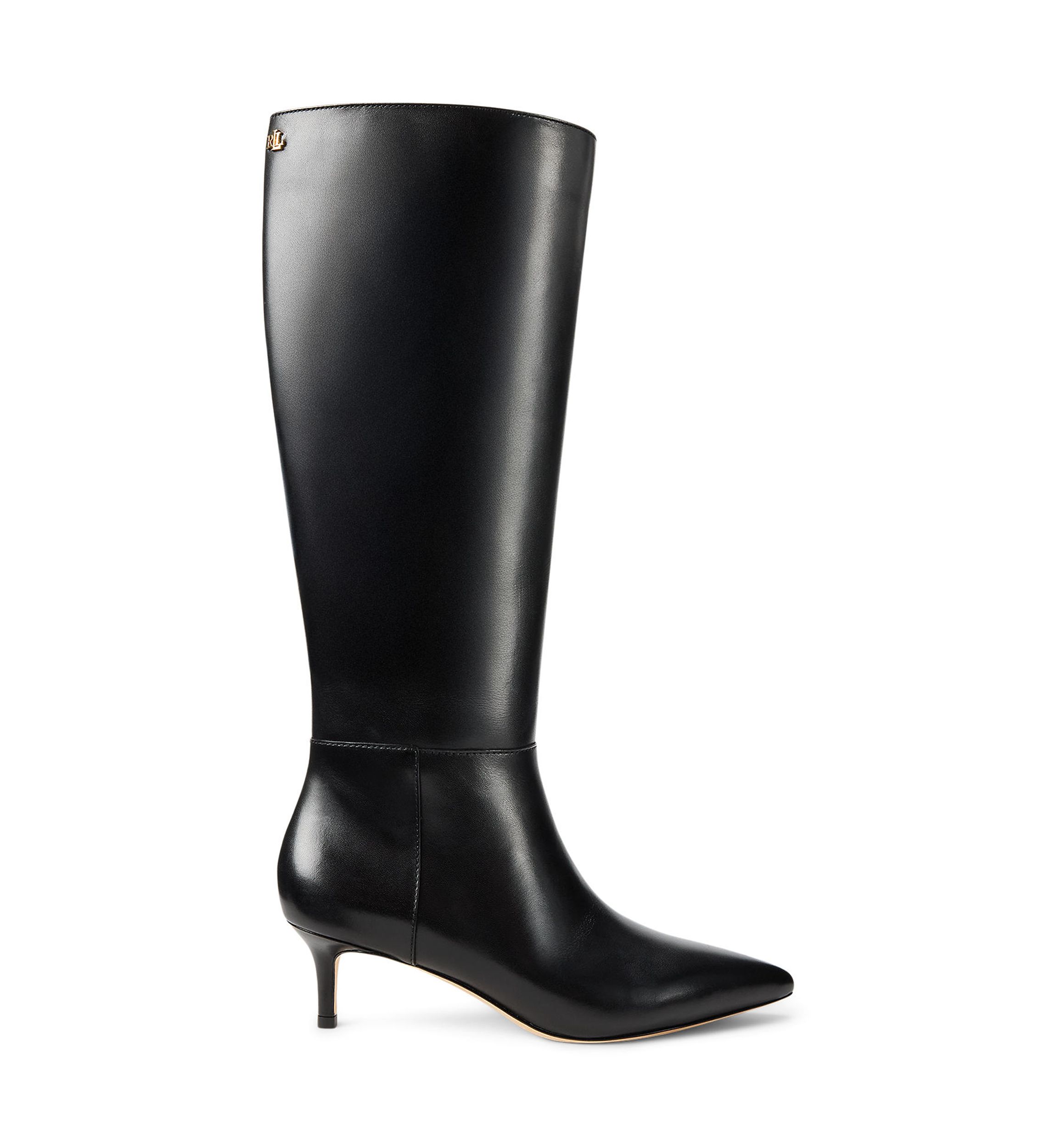 McKay Burnished Leather Tall Boot Heels