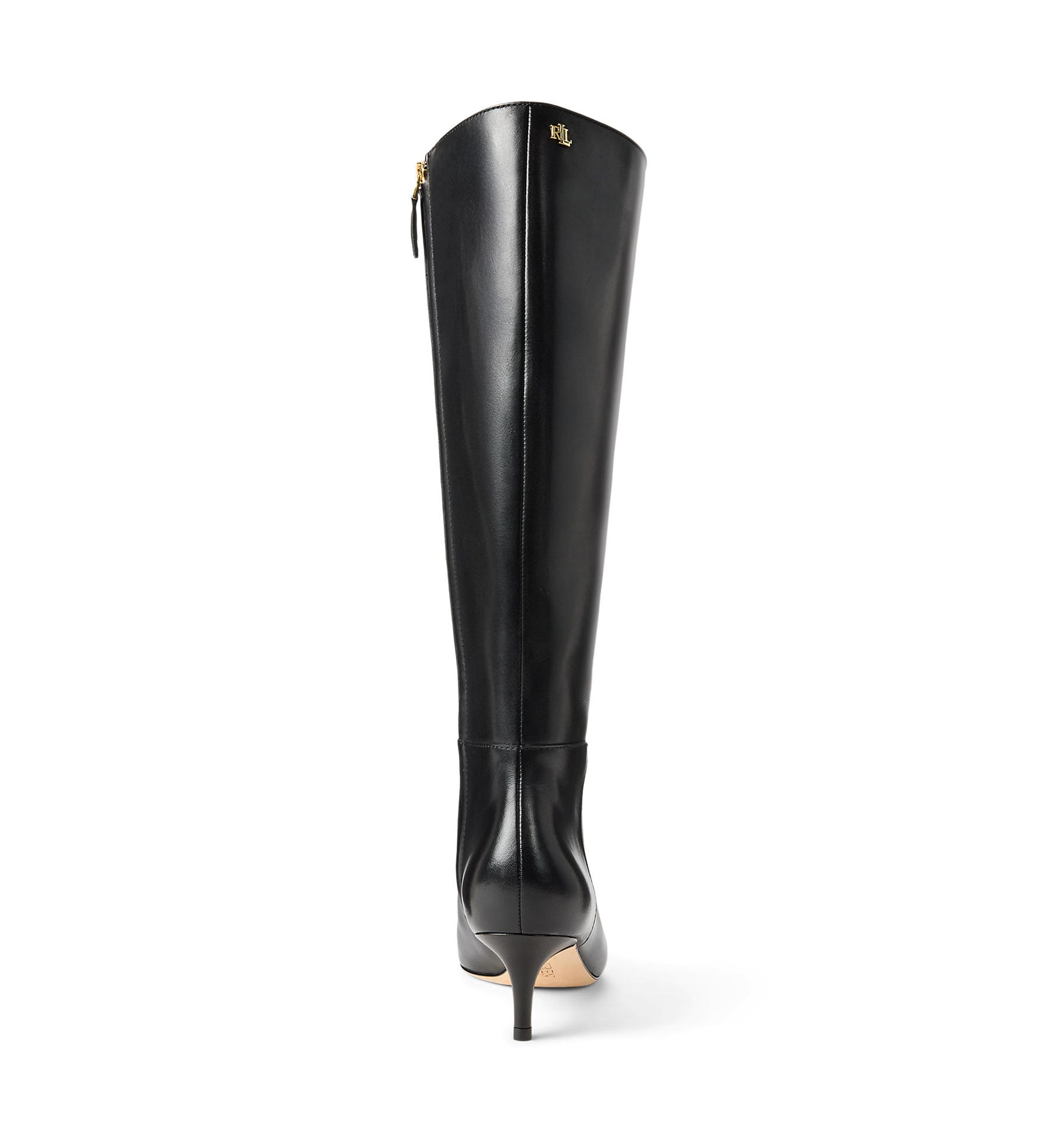 McKay Burnished Leather Tall Boot Heels