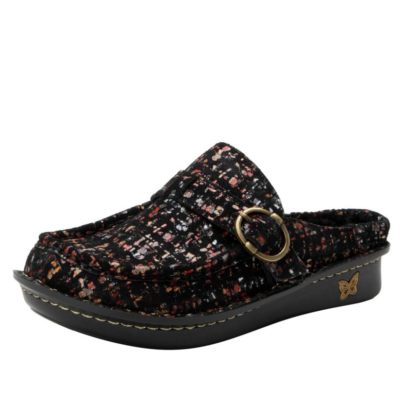 Brigid Autumn Tweed Clogs