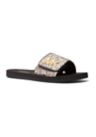 Glitter Logo Slide Sandals