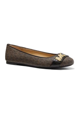 Michael Kors Women's Jilly Ballet Flat Brown Size 11