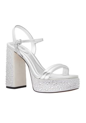 Belk store silver heels