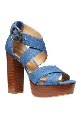 Michael michael kors hot sale leia platform sandals